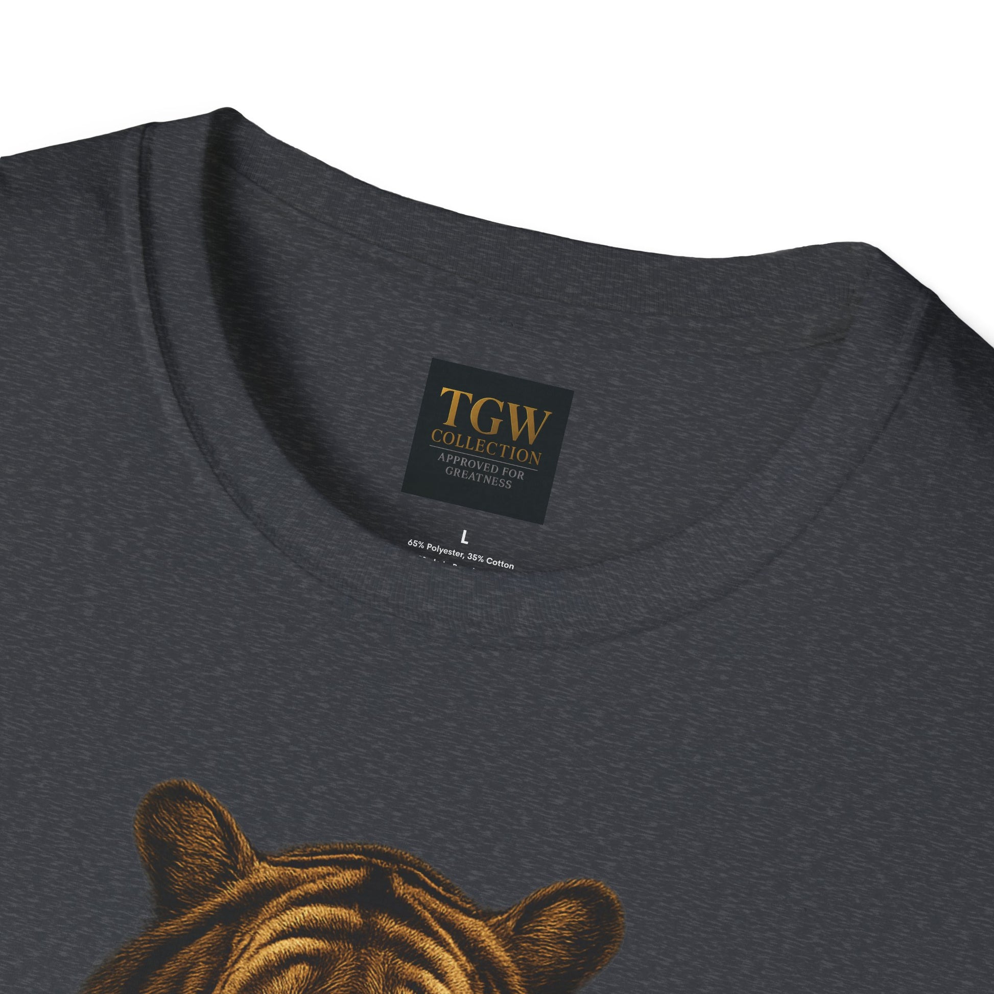 Tiger Head Softstyle T-Shirt | Casual Wear, Wild Animal Tee, Fashion Statement, Unique Design