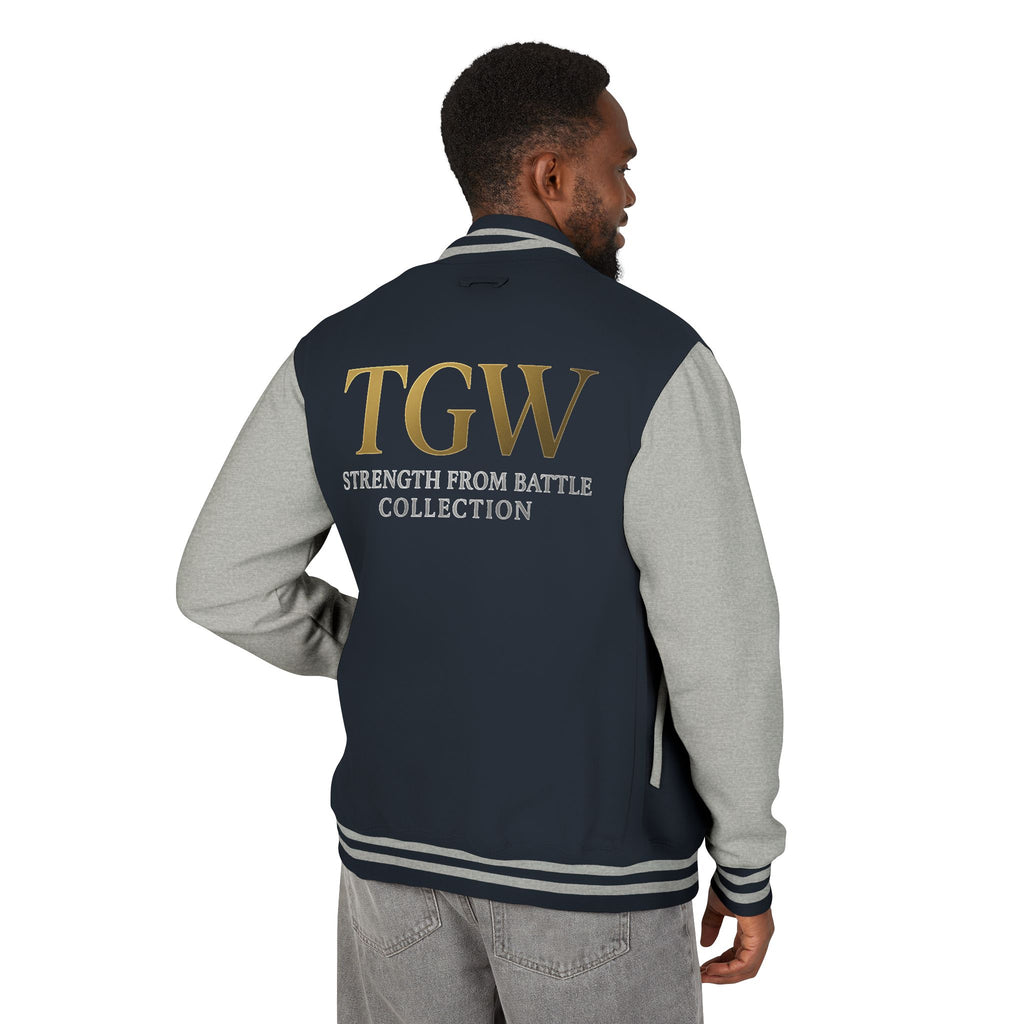 Men Heavyweight Letterman Jacket - Vintage Style Varsity Jacket for Everyday Wear, Sports Events, Graduation, Casual Outings, Team Spirit