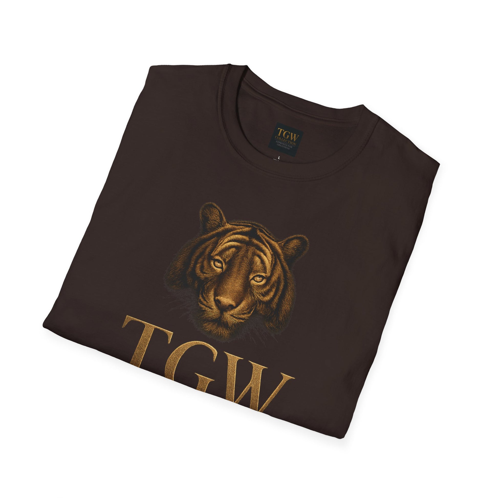 Tiger Head Softstyle T-Shirt | Casual Wear, Wild Animal Tee, Fashion Statement, Unique Design