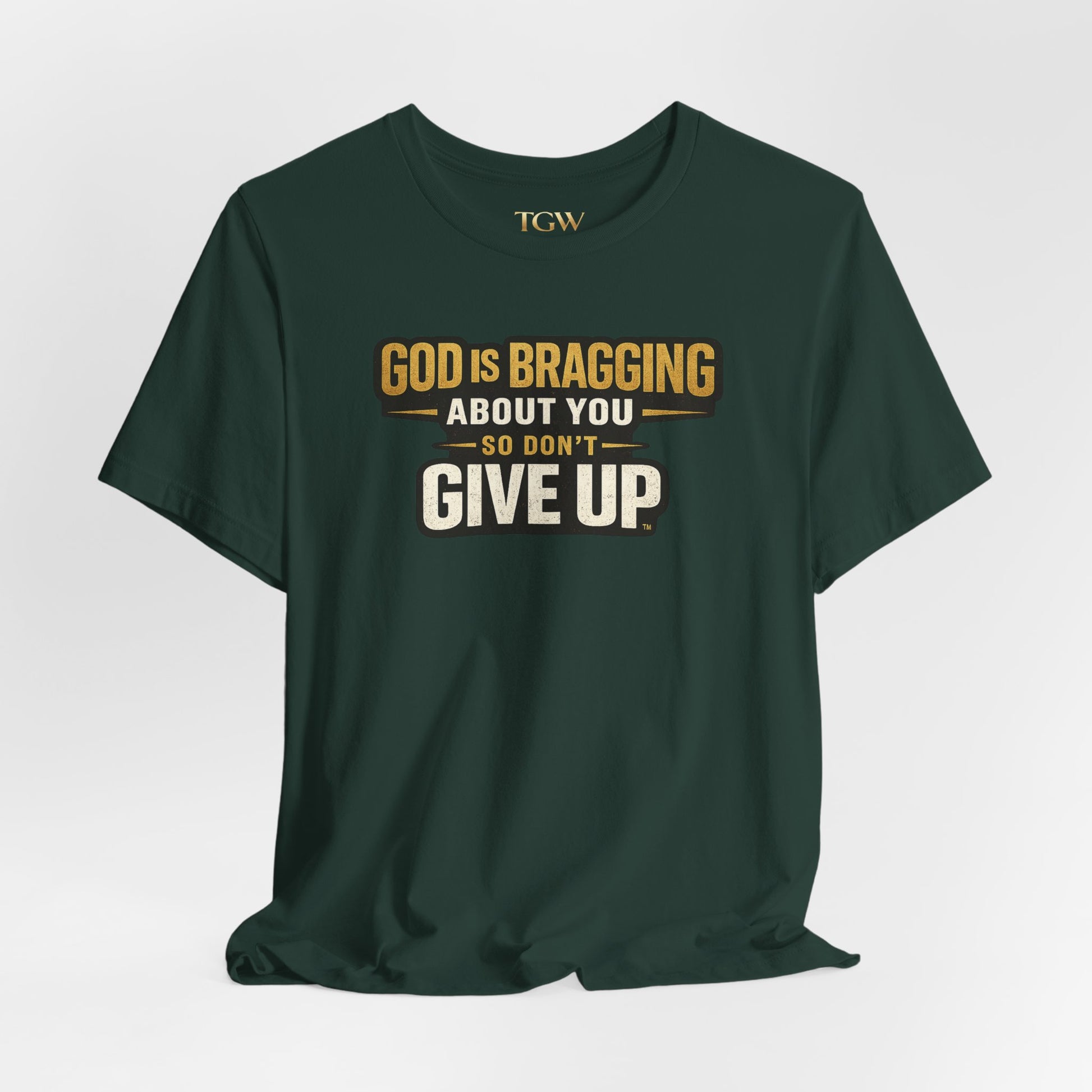 God is Bragging About You - Jersey Short Sleeve Tee