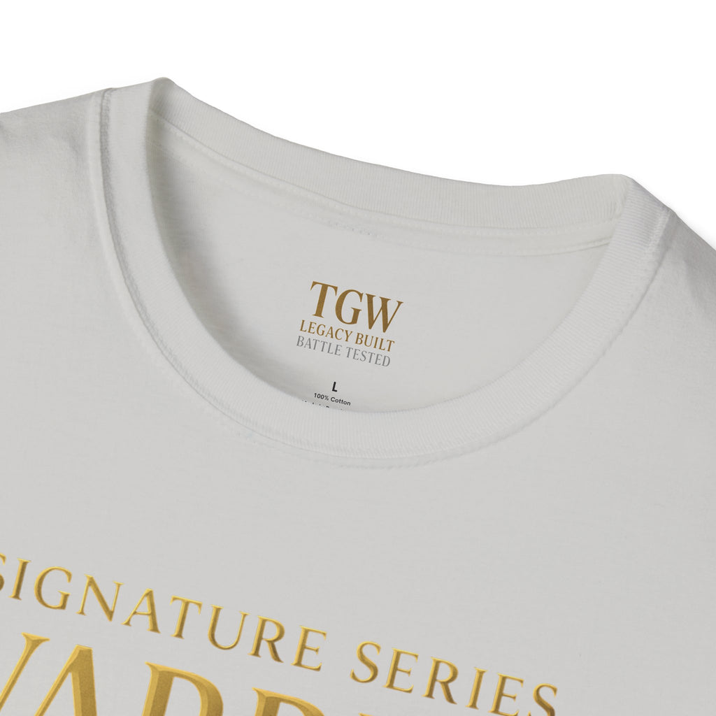 Warrior Gold Unisex Softstyle T-Shirt, Comfortable Tee, Motivational Apparel, Gift for Warriors, Casual Wear, Affirmation Shirt