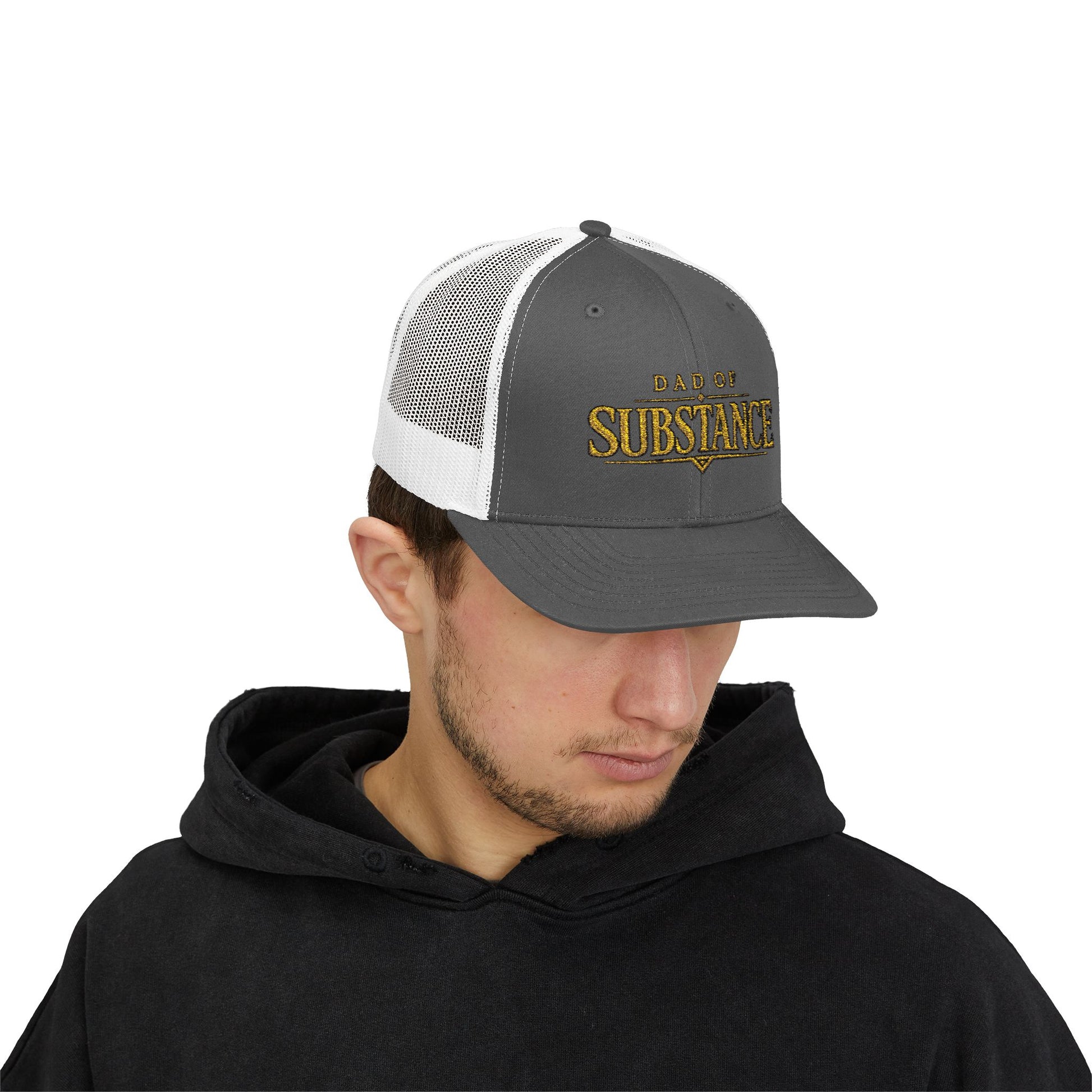 TGW COLLECTION TM - Dad of Substance Snapback Trucker Cap