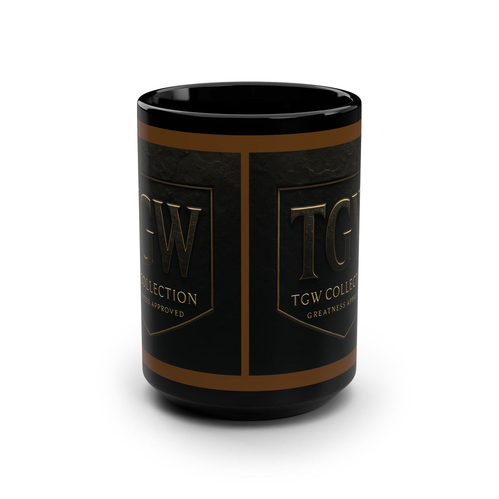 Stylish Black Mug, 15oz | Perfect Gift for Coffee Lovers, Tea Enthusiasts, Home Office Decor, Great for Birthdays, Holidays