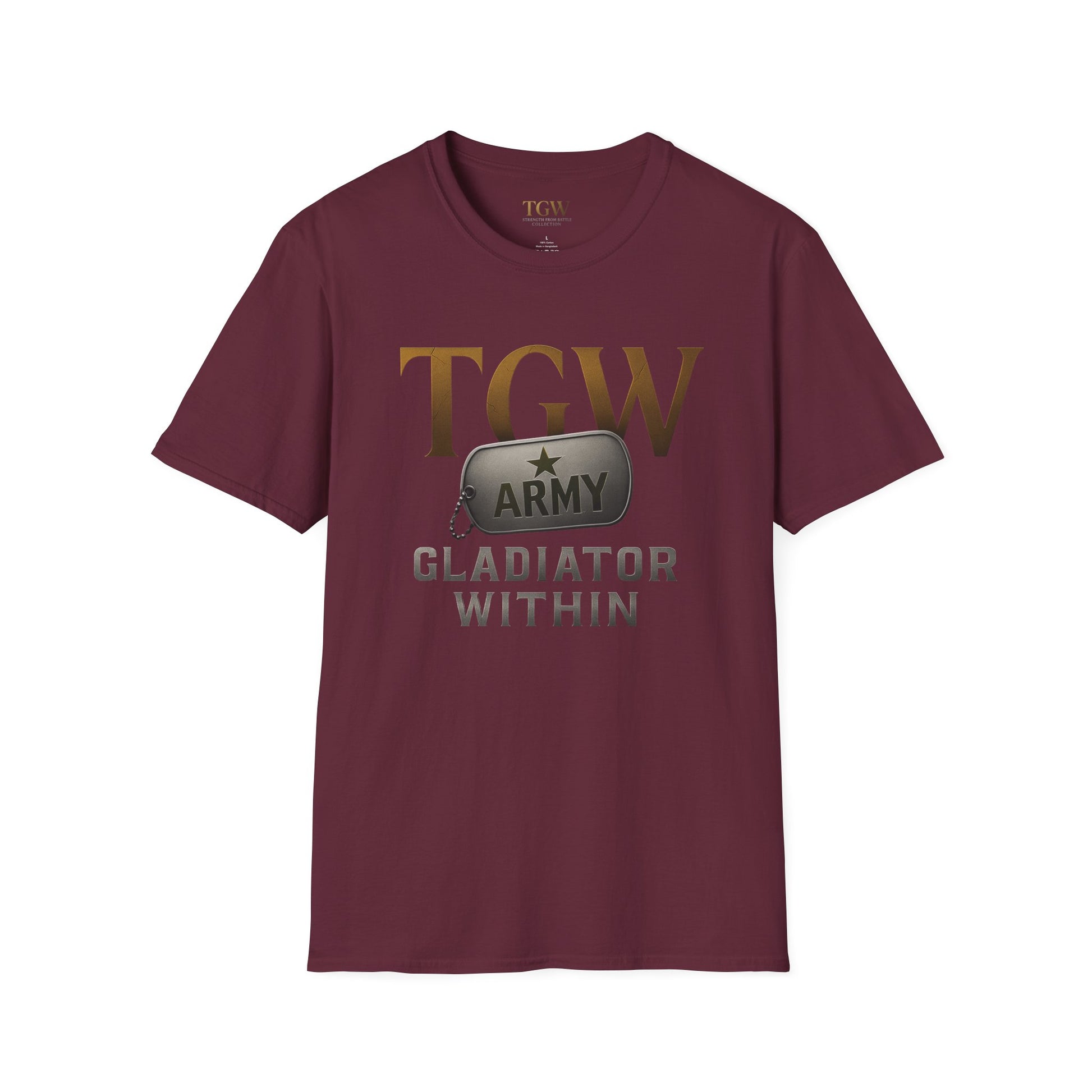 Gladiator Within T-Shirt, Unisex Army Tee, Motivational Gift, Fitness Apparel, Casual Wear, Workout Top, Inspirational Shirt