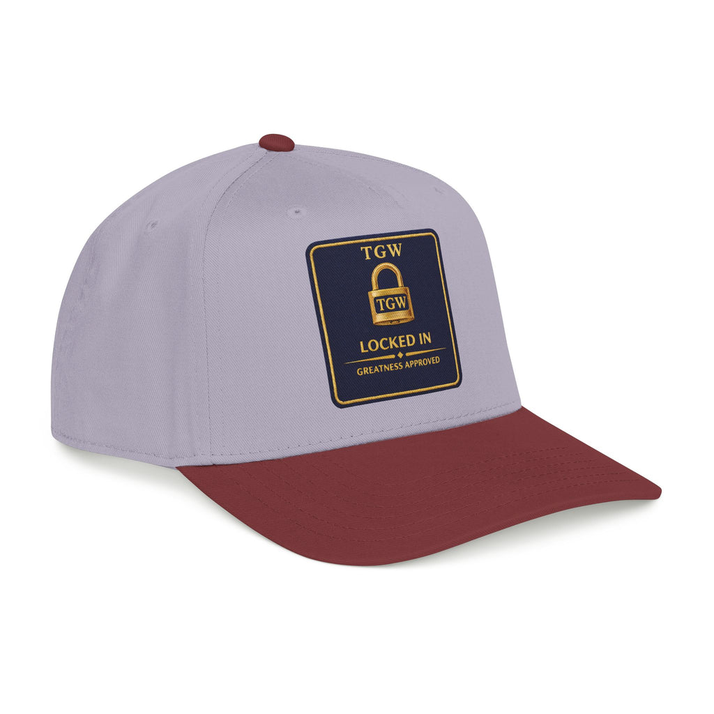 TGW “LOCKED IN” — Greatness Approved   Mid Profile Baseball Cap
