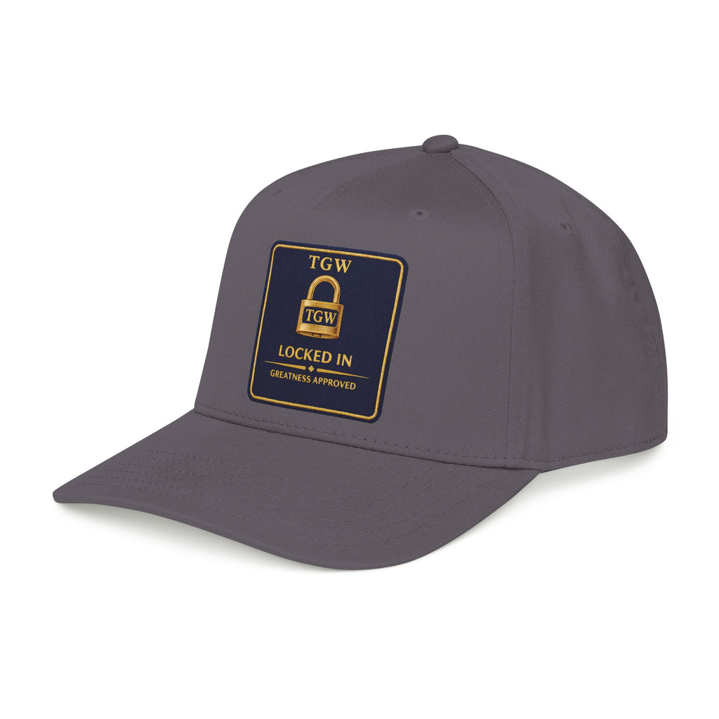 TGW “LOCKED IN” — Greatness Approved   Mid Profile Baseball Cap