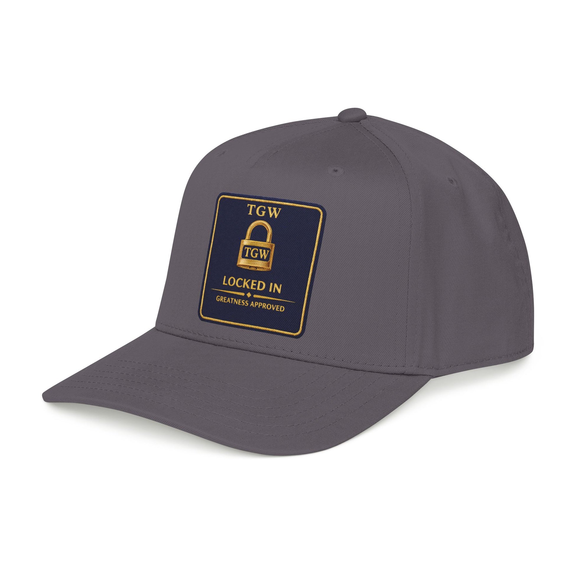 TGW “LOCKED IN” — Greatness Approved   Mid Profile Baseball Cap