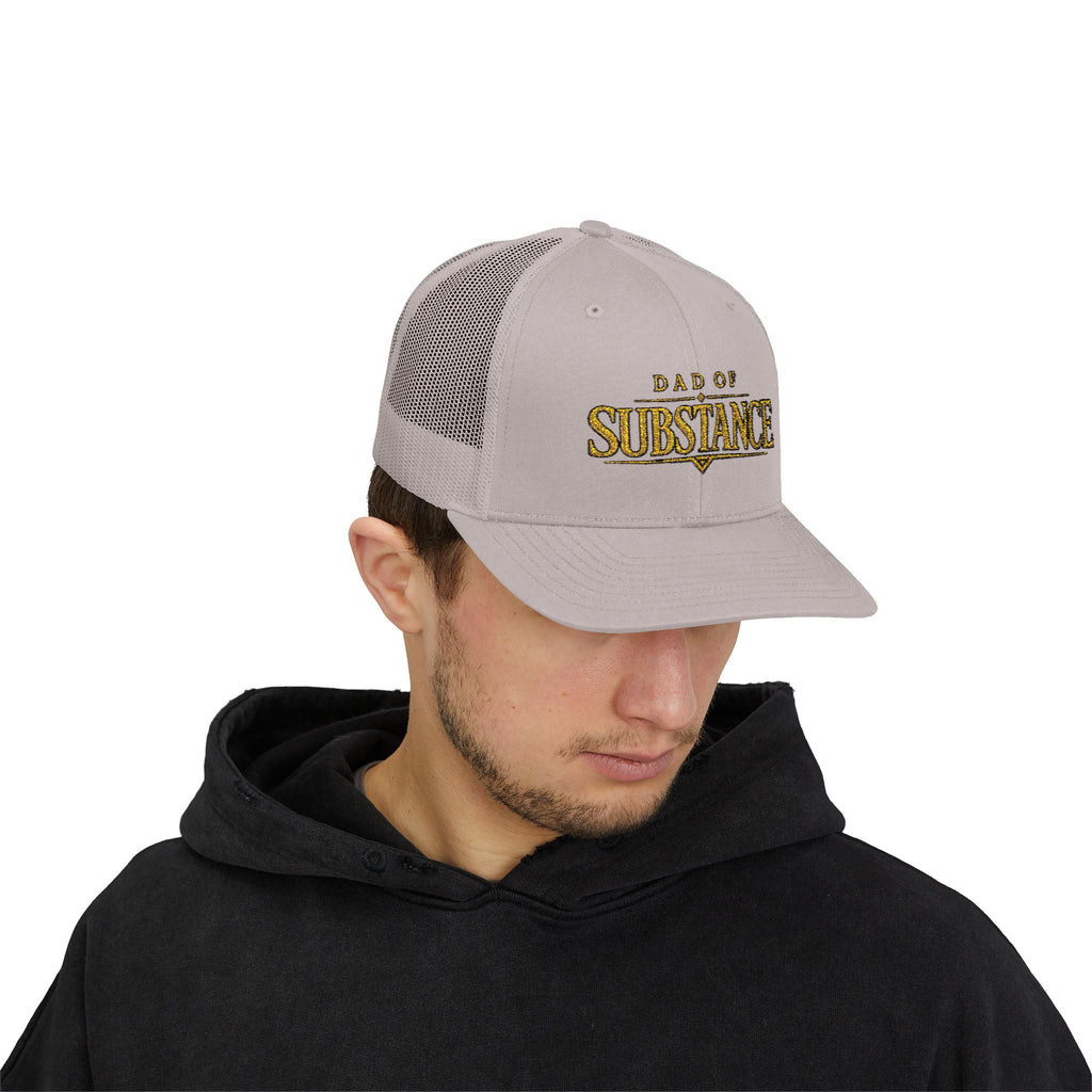 TGW COLLECTION TM - Dad of Substance Snapback Trucker Cap