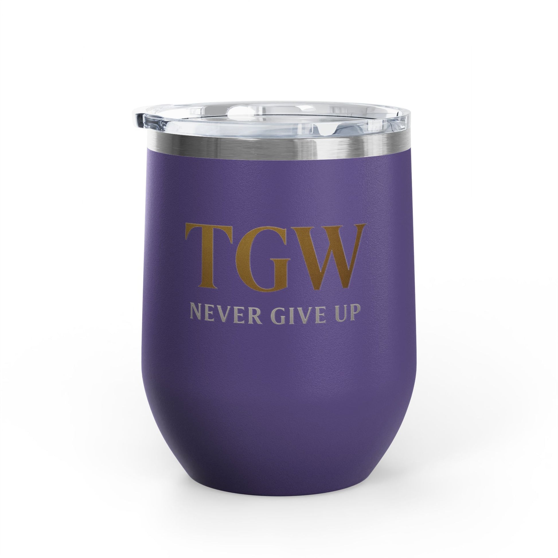 Elegant Wine Tumbler - Strive for Greatness | Personalized Gift for Wine Lovers, Celebrations, Home Bar, Holidays, Motivational Drinkware