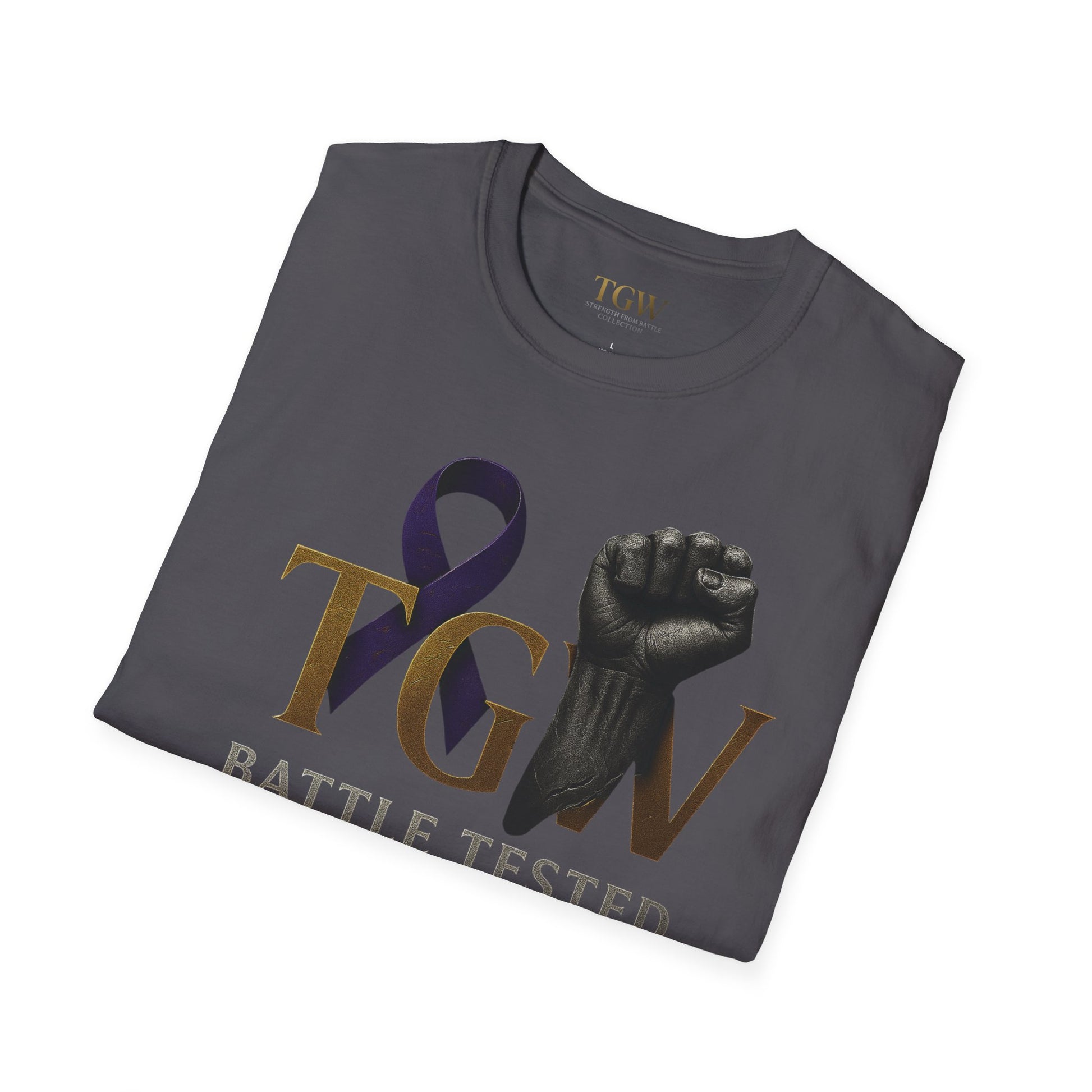 Men Empowerment Graphic Tee - Soft style T-Shirt, Battle Tested Shirt, Motivational Gift, Activism Apparel, Everyday Wear, Gift for Heroes