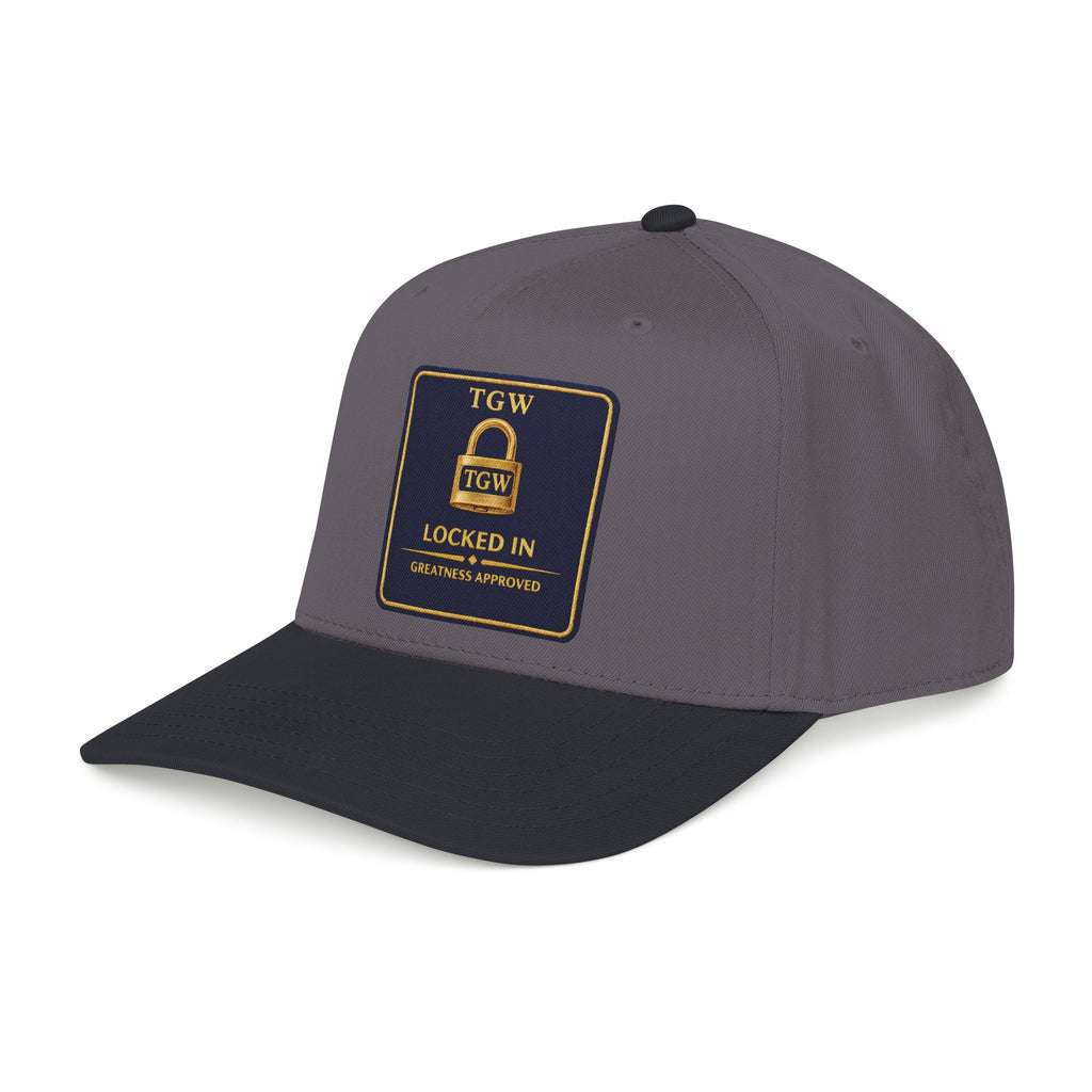 TGW “LOCKED IN” — Greatness Approved   Mid Profile Baseball Cap