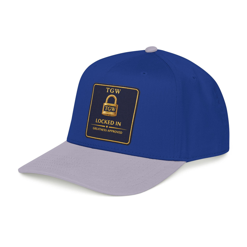 TGW “LOCKED IN” — Greatness Approved   Mid Profile Baseball Cap