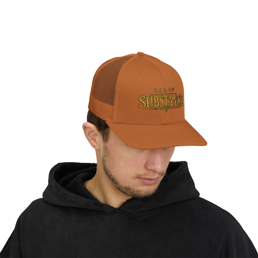 TGW COLLECTION TM - Dad of Substance Snapback Trucker Cap