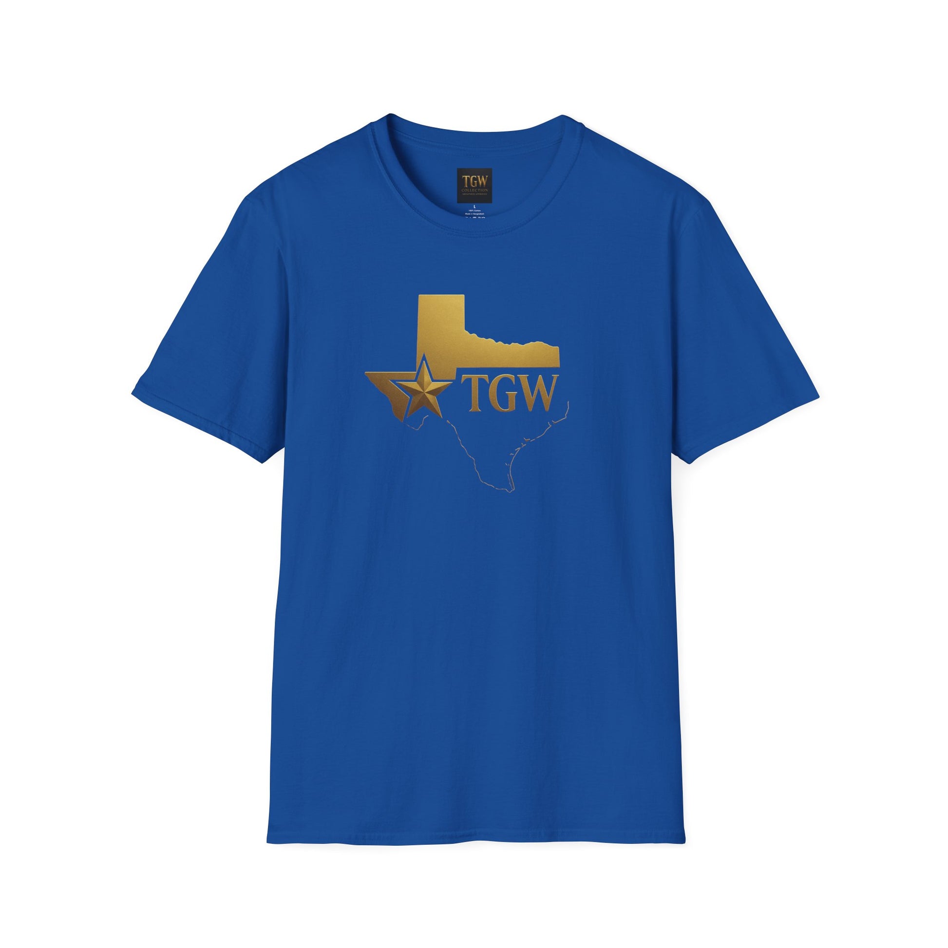 Texas Gold Star TGW T-Shirt — State Outline & Star Logo