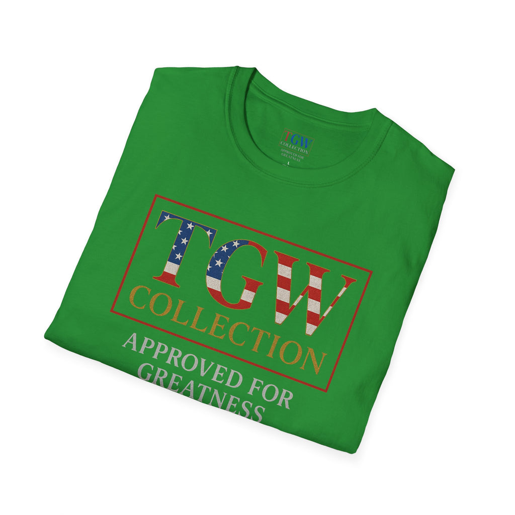 Soft style T-Shirt: TGW Collection, Approved for Greatness - Comfortable Apparel for Everyday, Gifts for Friends, USA Pride