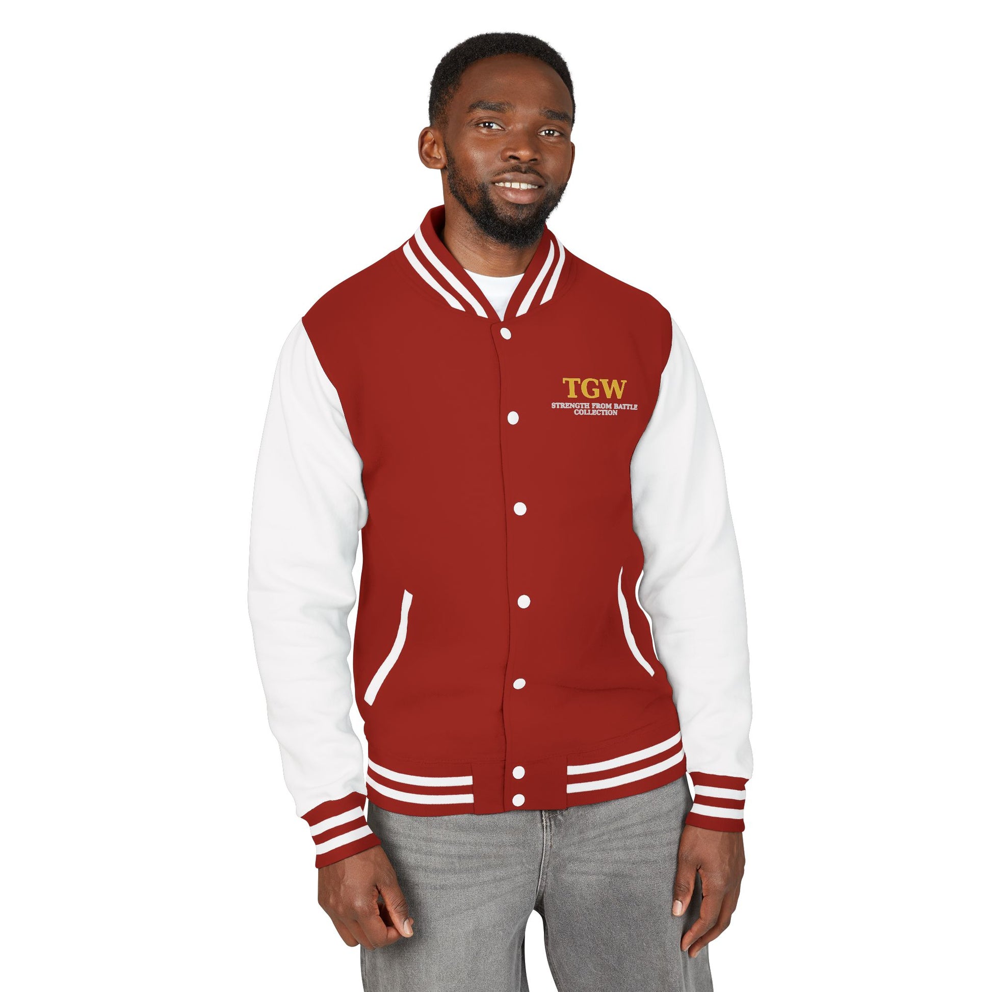 Men Heavyweight Letterman Jacket - Vintage Style Varsity Jacket for Everyday Wear, Sports Events, Graduation, Casual Outings, Team Spirit