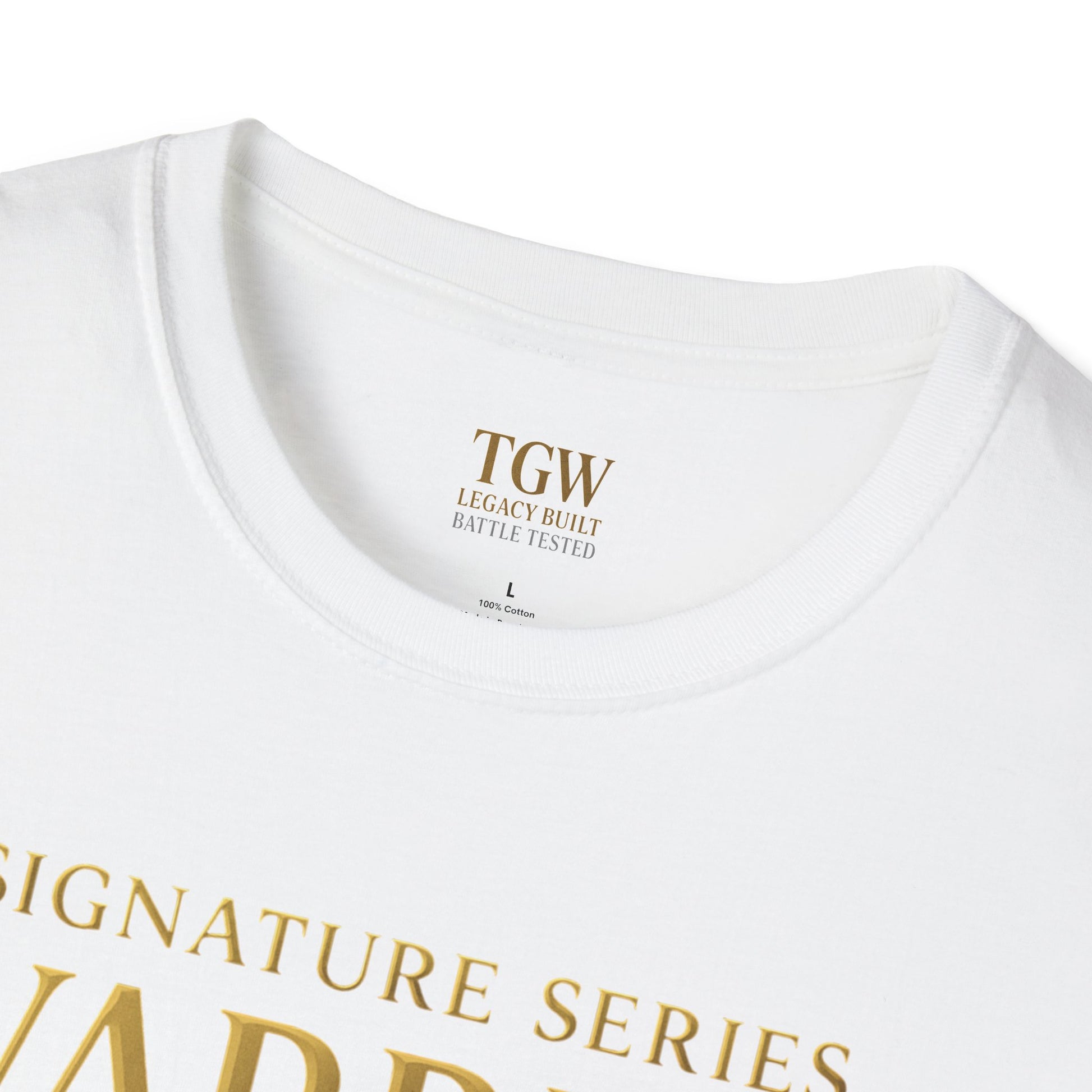 Warrior Gold Unisex Softstyle T-Shirt, Comfortable Tee, Motivational Apparel, Gift for Warriors, Casual Wear, Affirmation Shirt