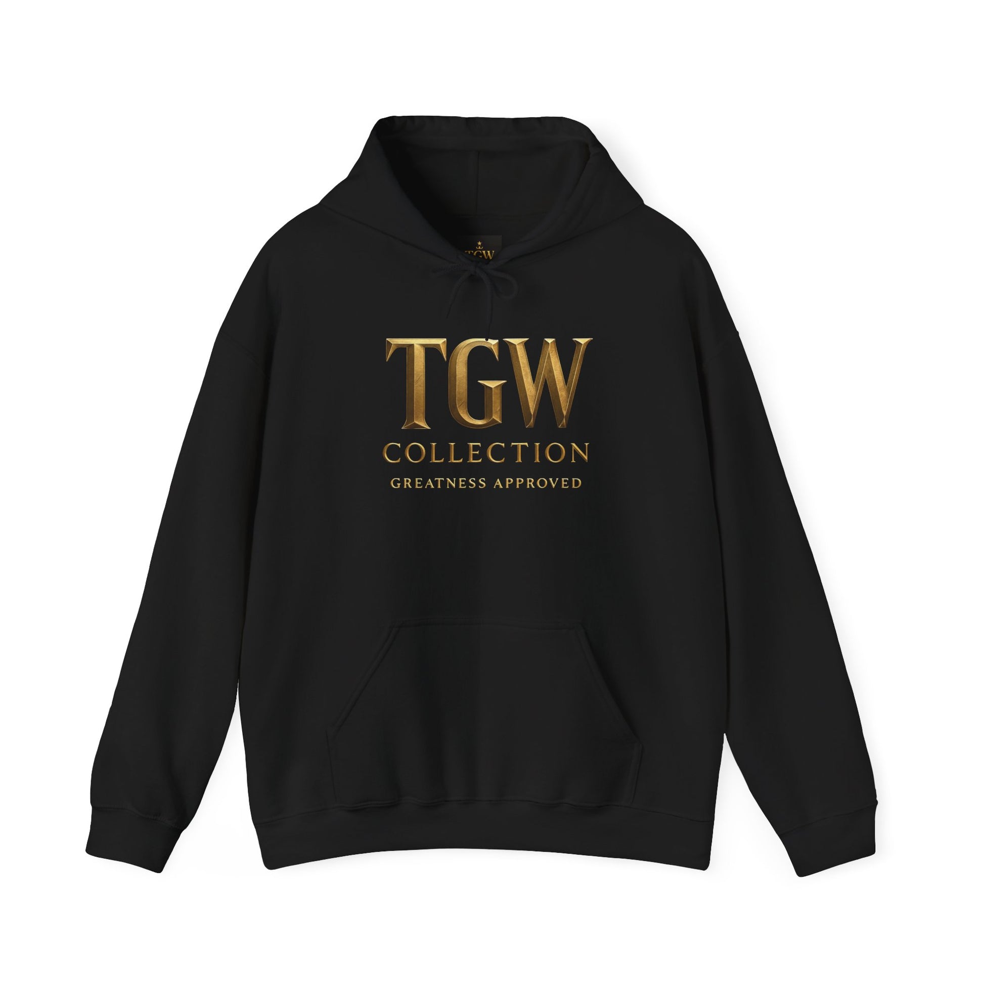 Elegant Gold Graphic Hoodie for Trendy Comfort | Sweatshirt, Cozy Wear, Fashion Gift, Casual Style, TGW Collection