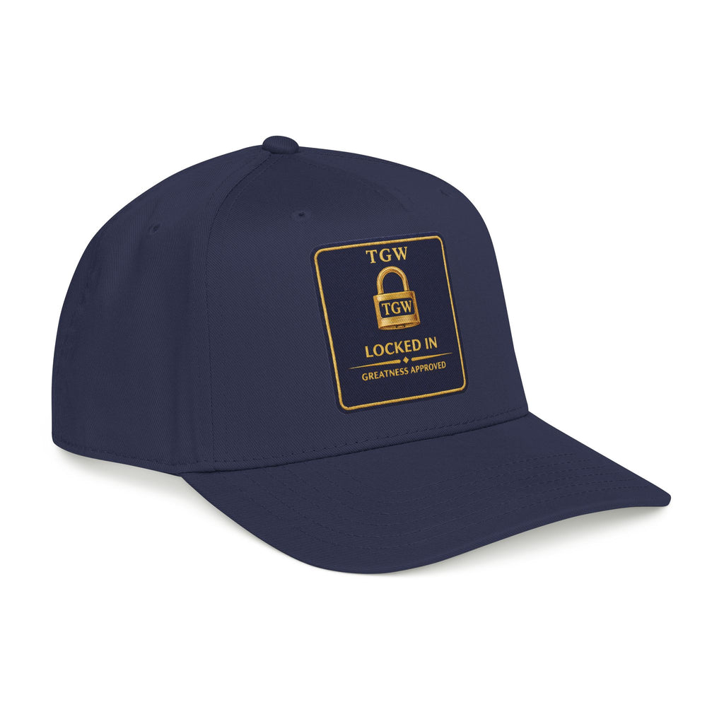 TGW “LOCKED IN” — Greatness Approved   Mid Profile Baseball Cap