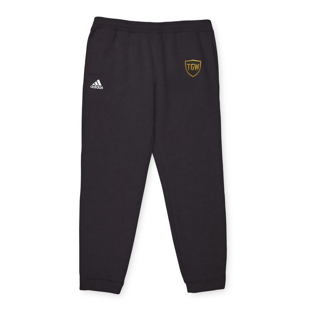 Fleece Joggers — Grey adidas Logo Sweatpants with TGW Crest
