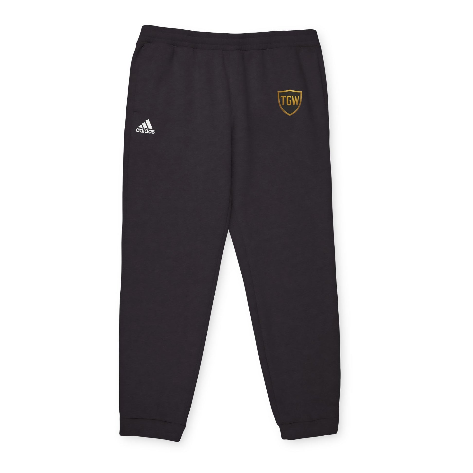 Fleece Joggers — Grey adidas Logo Sweatpants with TGW Crest