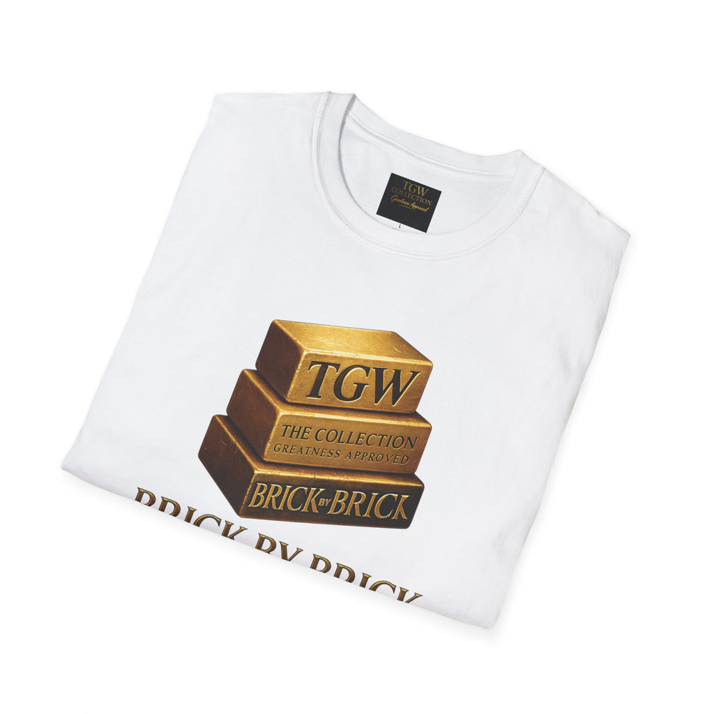 Brick by Brick T-Shirt — You Must Build Your Own Future  Motivational Tee