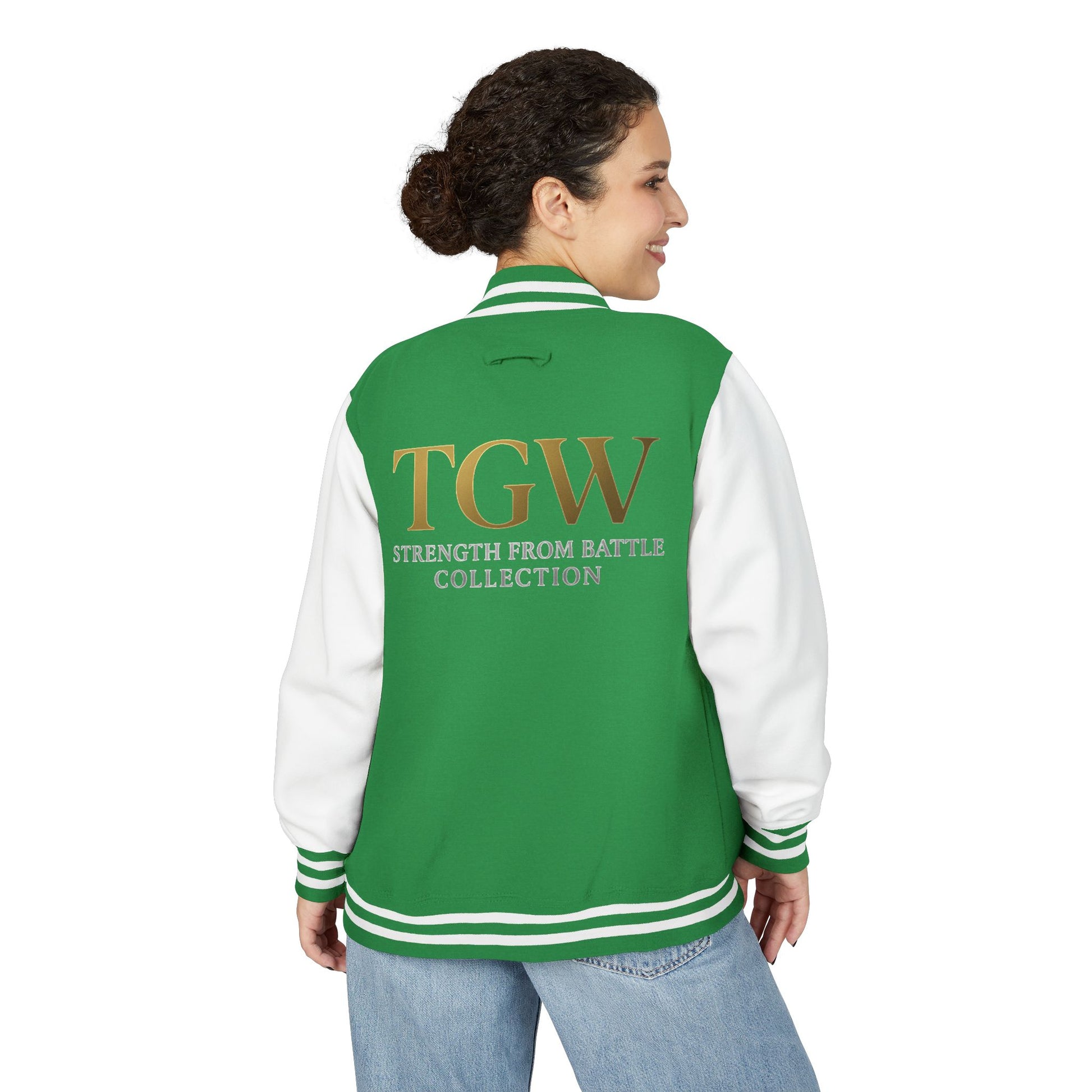 Women Heavyweight Letterman Jacket - Vintage Style Varsity Jacket for Everyday Wear, Sports Events, Graduation, Casual Outings, Team Spirit