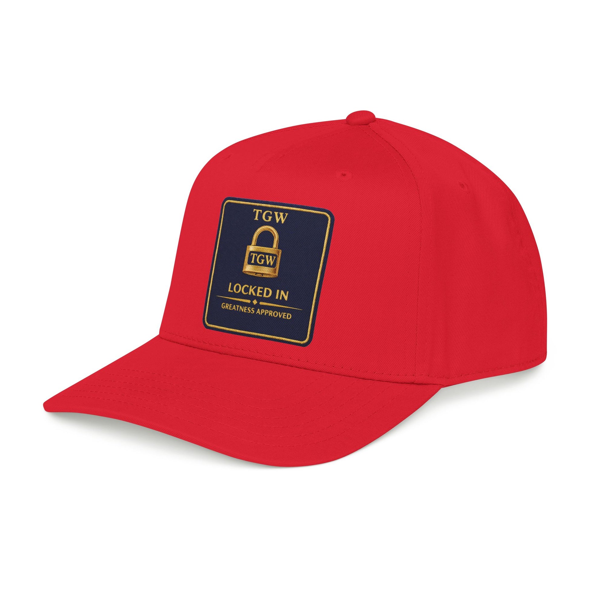 TGW “LOCKED IN” — Greatness Approved   Mid Profile Baseball Cap