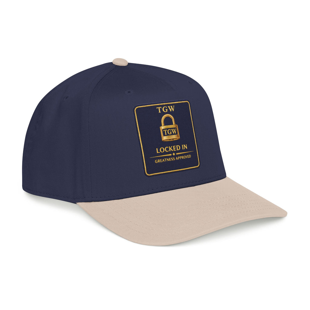 TGW “LOCKED IN” — Greatness Approved   Mid Profile Baseball Cap