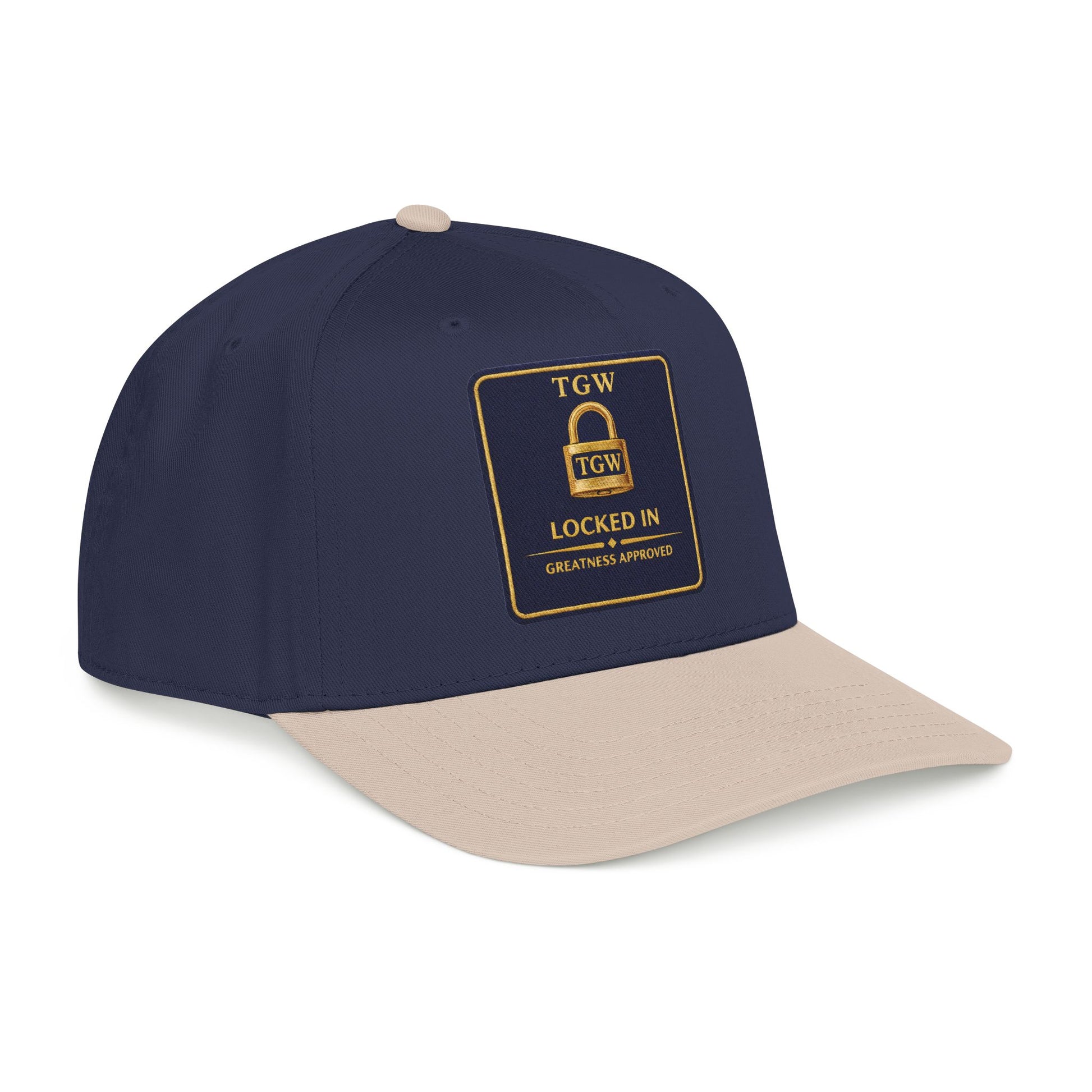 TGW “LOCKED IN” — Greatness Approved   Mid Profile Baseball Cap