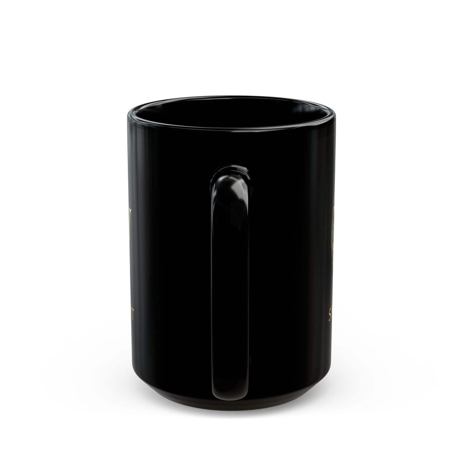 Black Mug - Shine Bright Coffee Cup, Inspirational Gift, Motivational Tea Mug, Home Decor, Office Supplies
