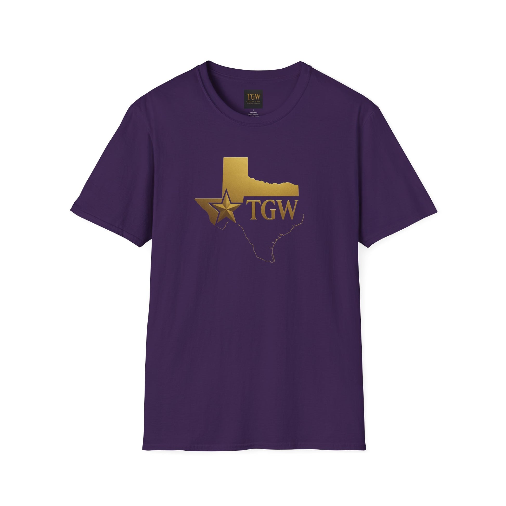 Texas Gold Star TGW T-Shirt — State Outline & Star Logo