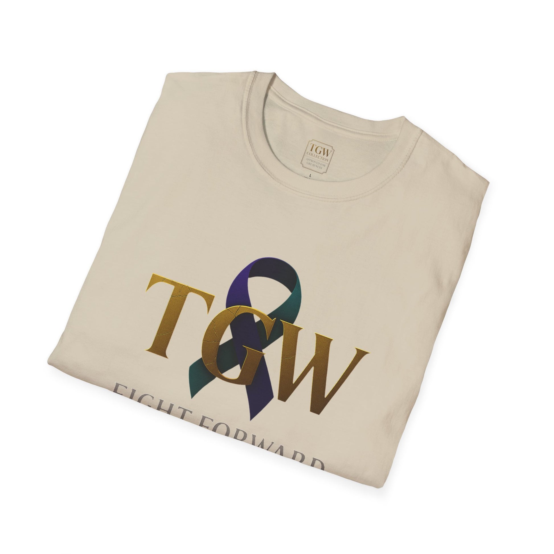 Inspirational T-Shirt, Fight Forward Awareness Tee, Supportive Gift, Casual Wear, Motivational Apparel