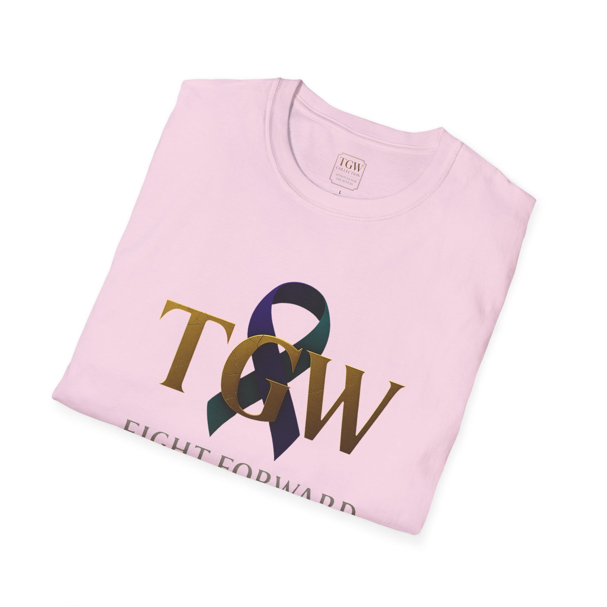 Inspirational T-Shirt, Fight Forward Awareness Tee, Supportive Gift, Casual Wear, Motivational Apparel