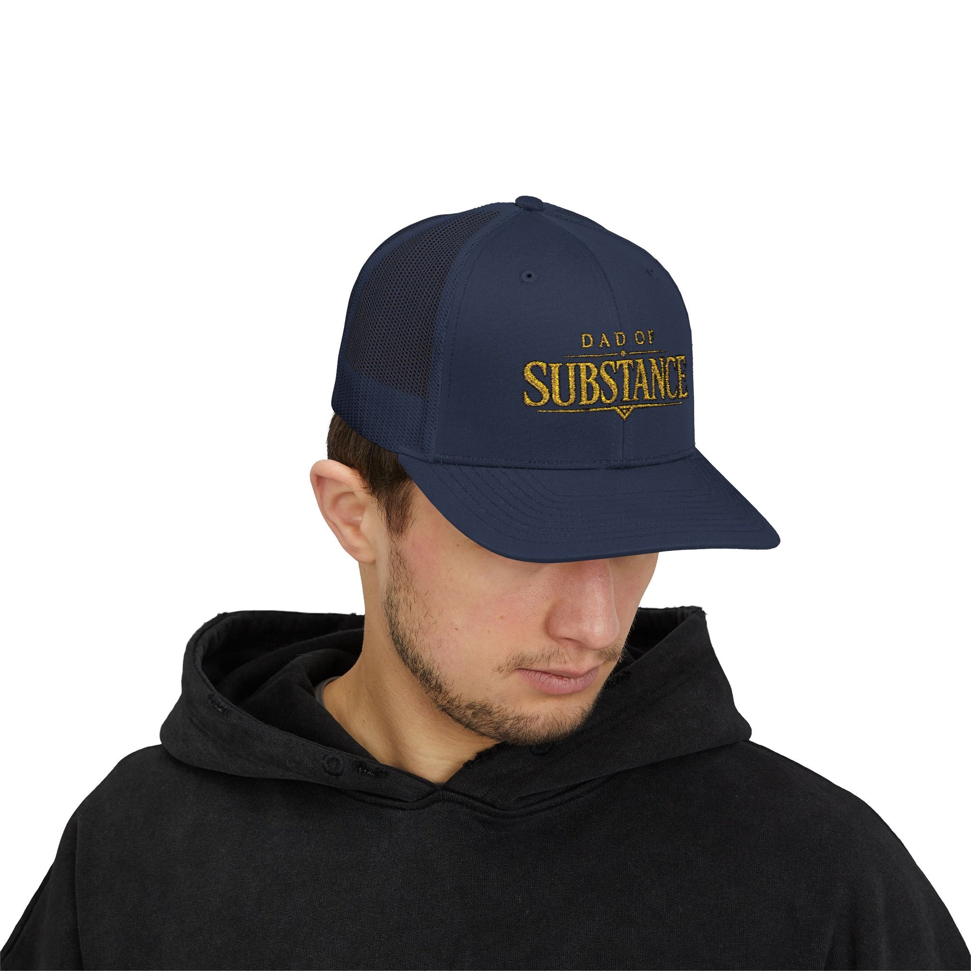 TGW COLLECTION TM - Dad of Substance Snapback Trucker Cap