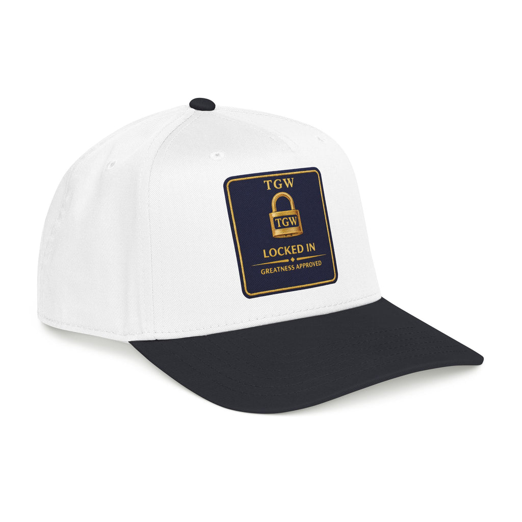 TGW “LOCKED IN” — Greatness Approved   Mid Profile Baseball Cap