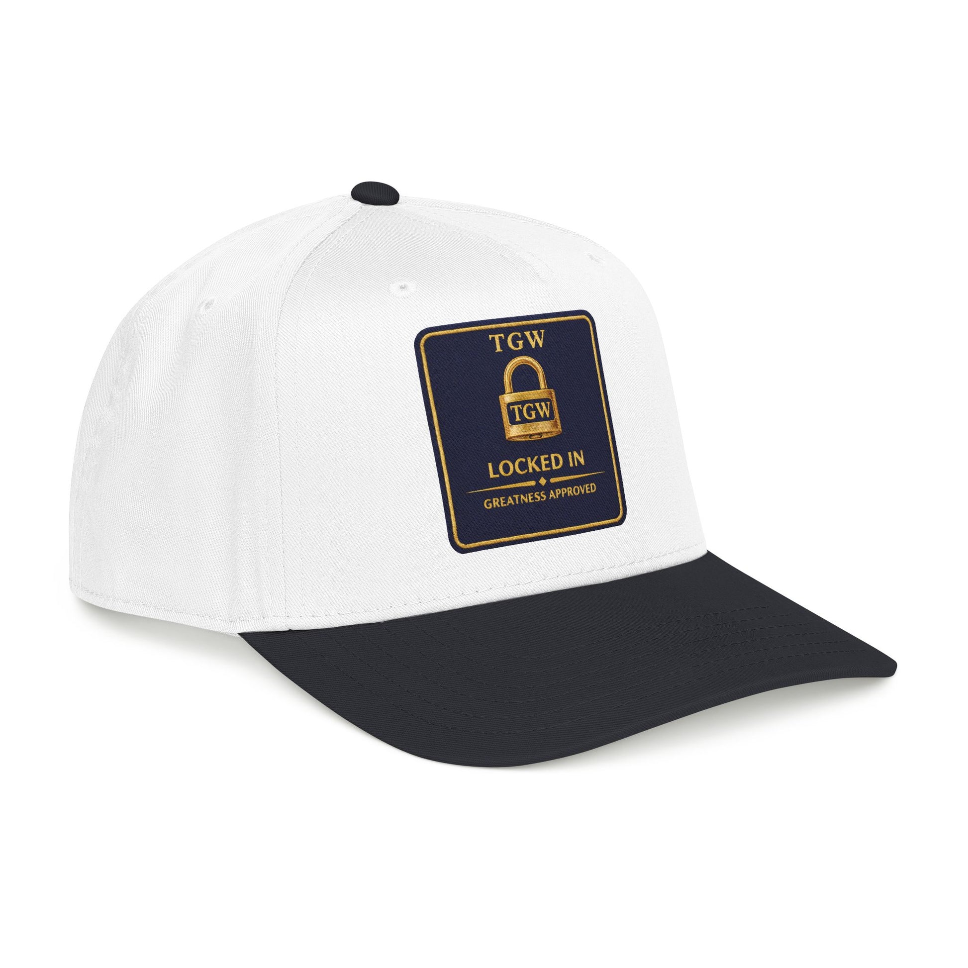 TGW “LOCKED IN” — Greatness Approved   Mid Profile Baseball Cap
