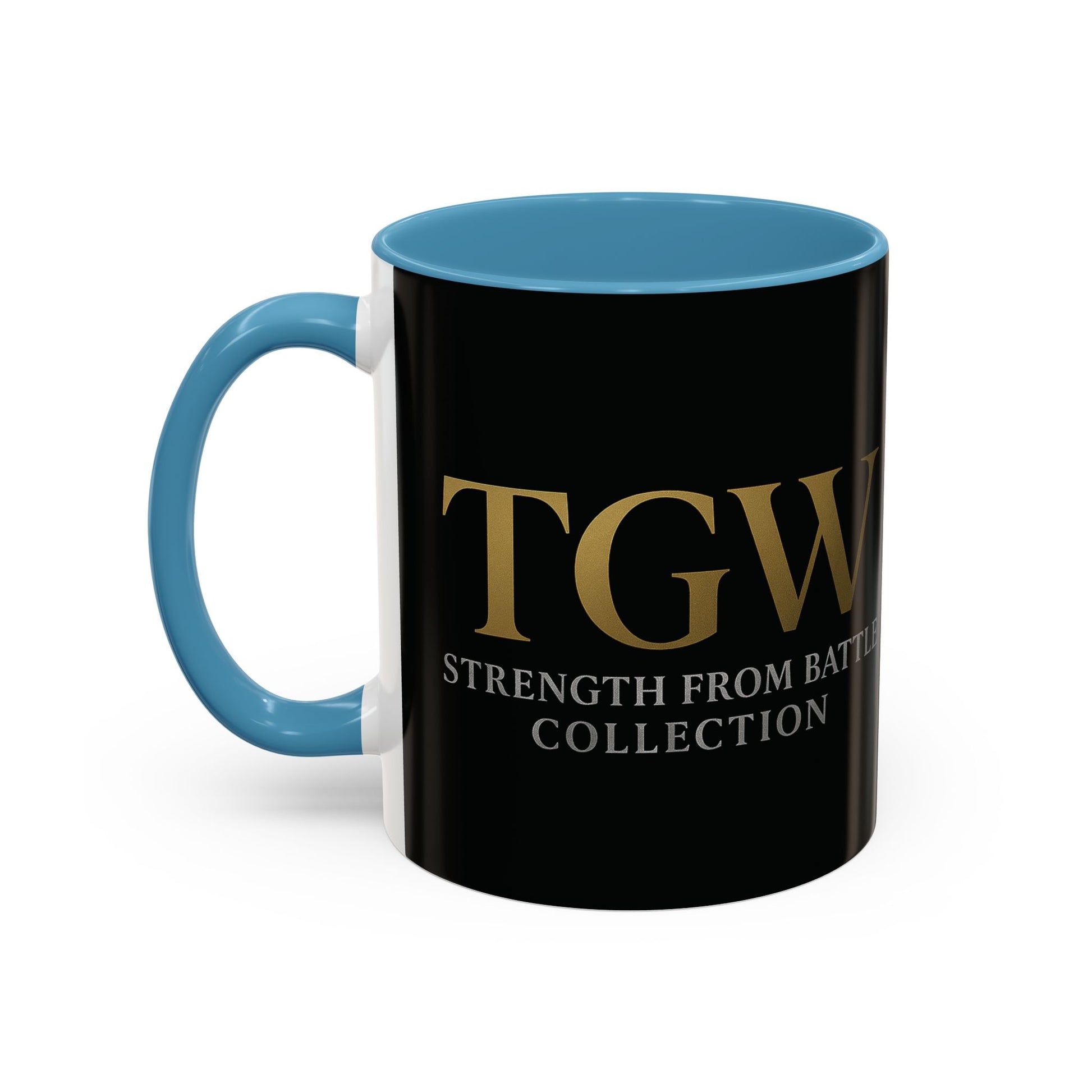 Empowering Accent Coffee Mug - Strength from Battle Collection, Motivational Gift, Coffee Cup, Inspirational Mug, Tea Gift Idea