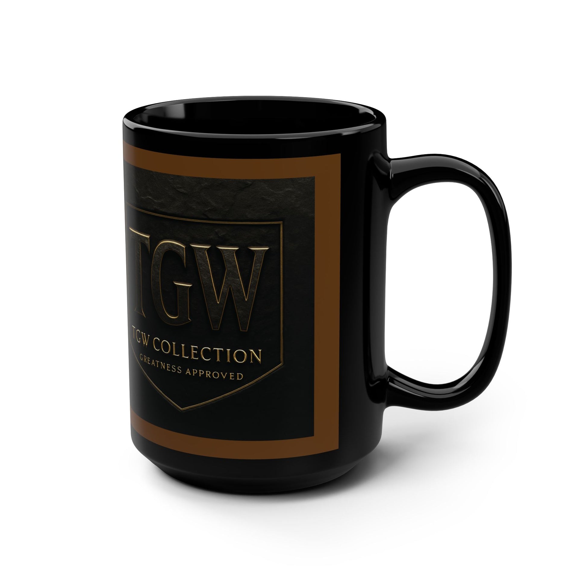 Stylish Black Mug, 15oz | Perfect Gift for Coffee Lovers, Tea Enthusiasts, Home Office Decor, Great for Birthdays, Holidays