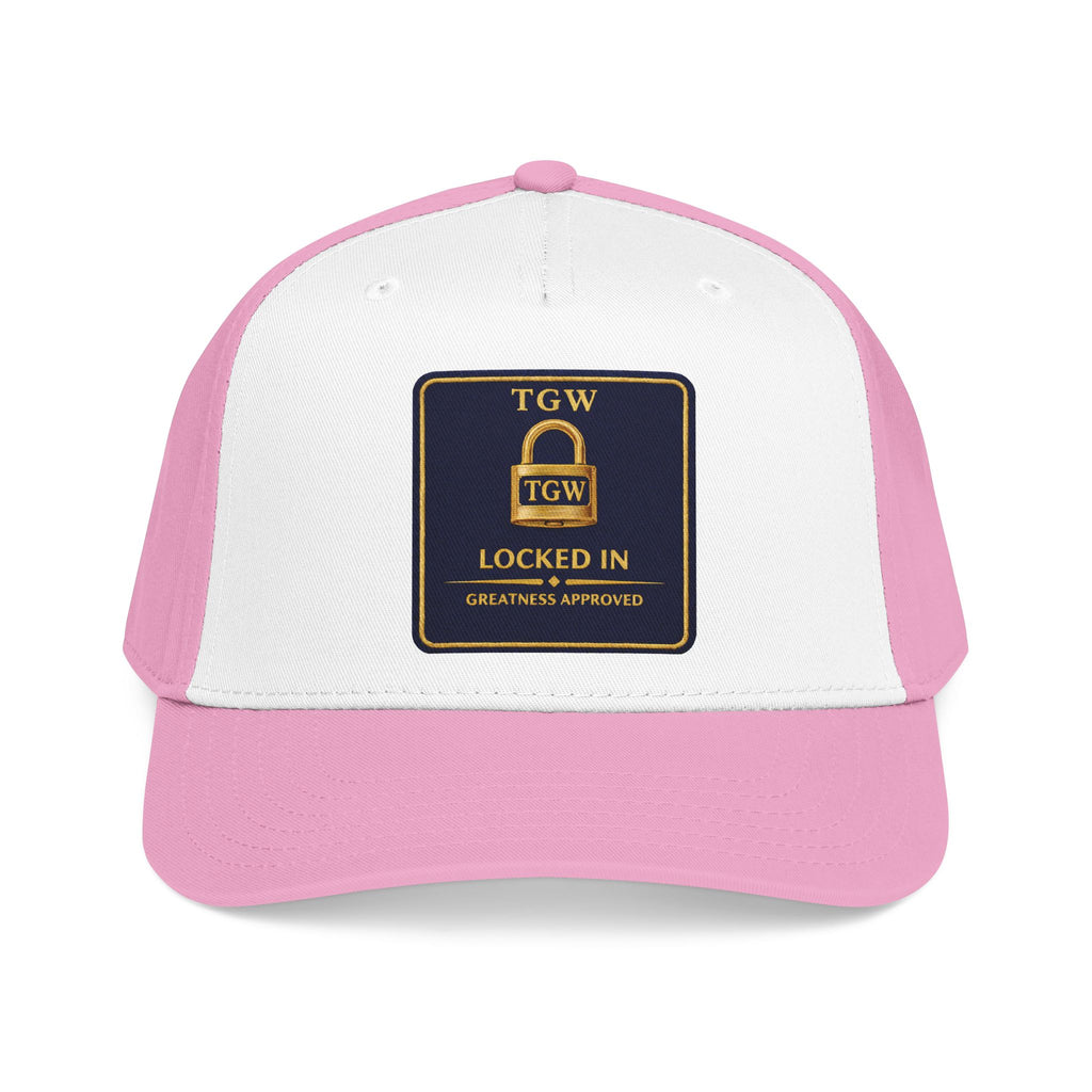 TGW “LOCKED IN” — Greatness Approved   Mid Profile Baseball Cap