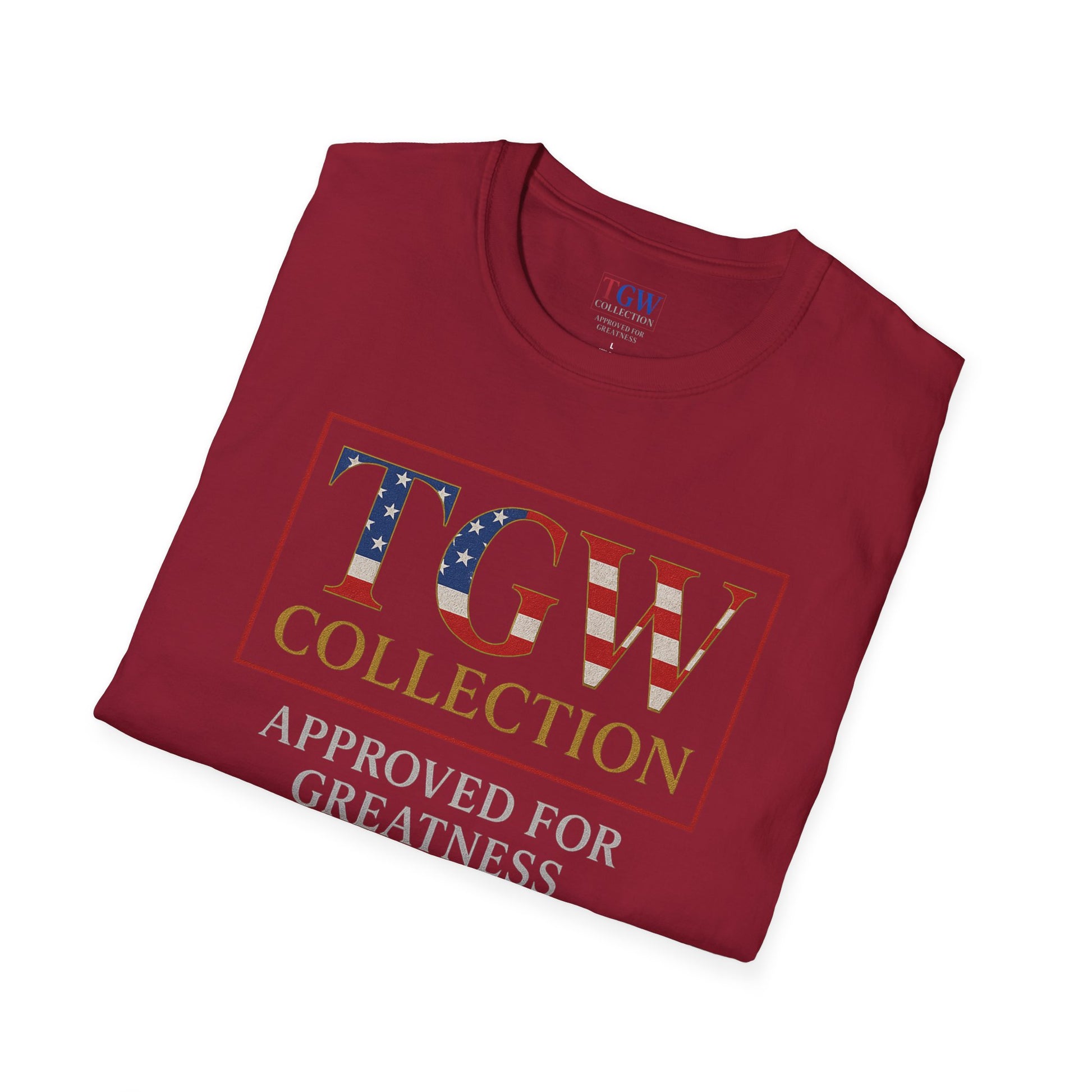 Soft style T-Shirt: TGW Collection, Approved for Greatness - Comfortable Apparel for Everyday, Gifts for Friends, USA Pride