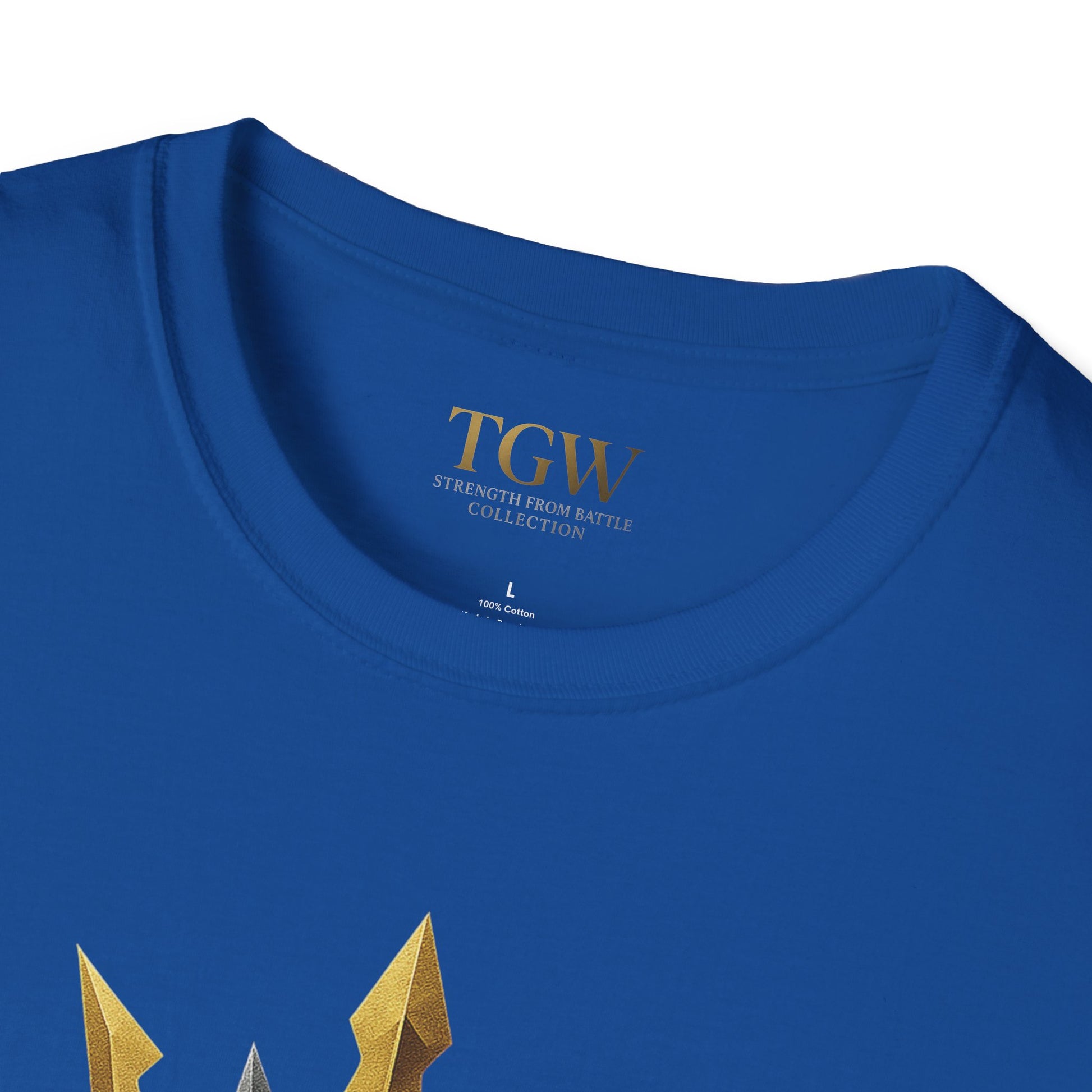Men Gladiator T-shirt | Motivational Tee, Fitness Shirt, Gift for Him, Empowerment Apparel, Gold Crown Design