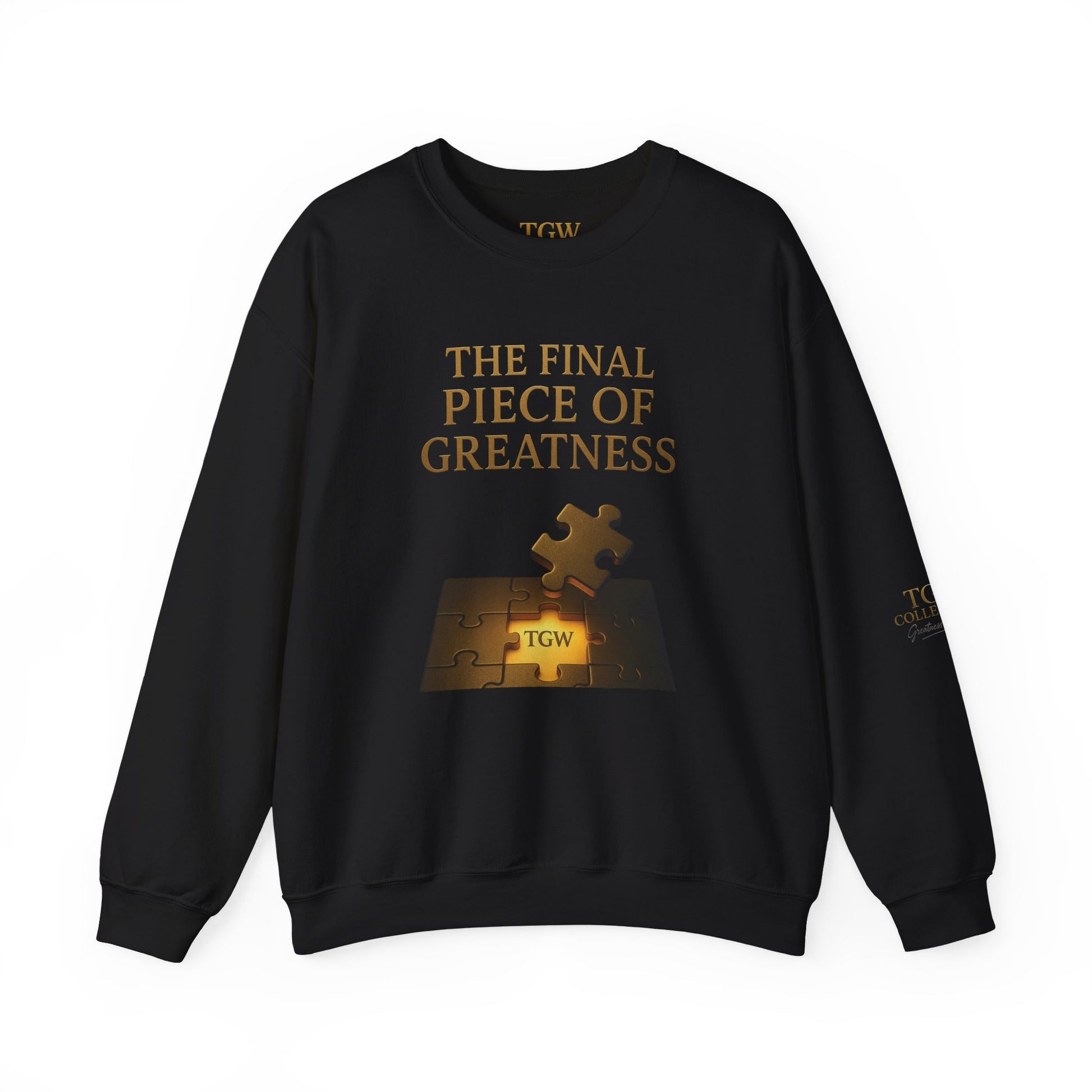 Puzzle Piece Inspirational Sweatshirt, Motivational Crewneck, Gift for Dreamers, Casual Wear, Perfect for Celebrations