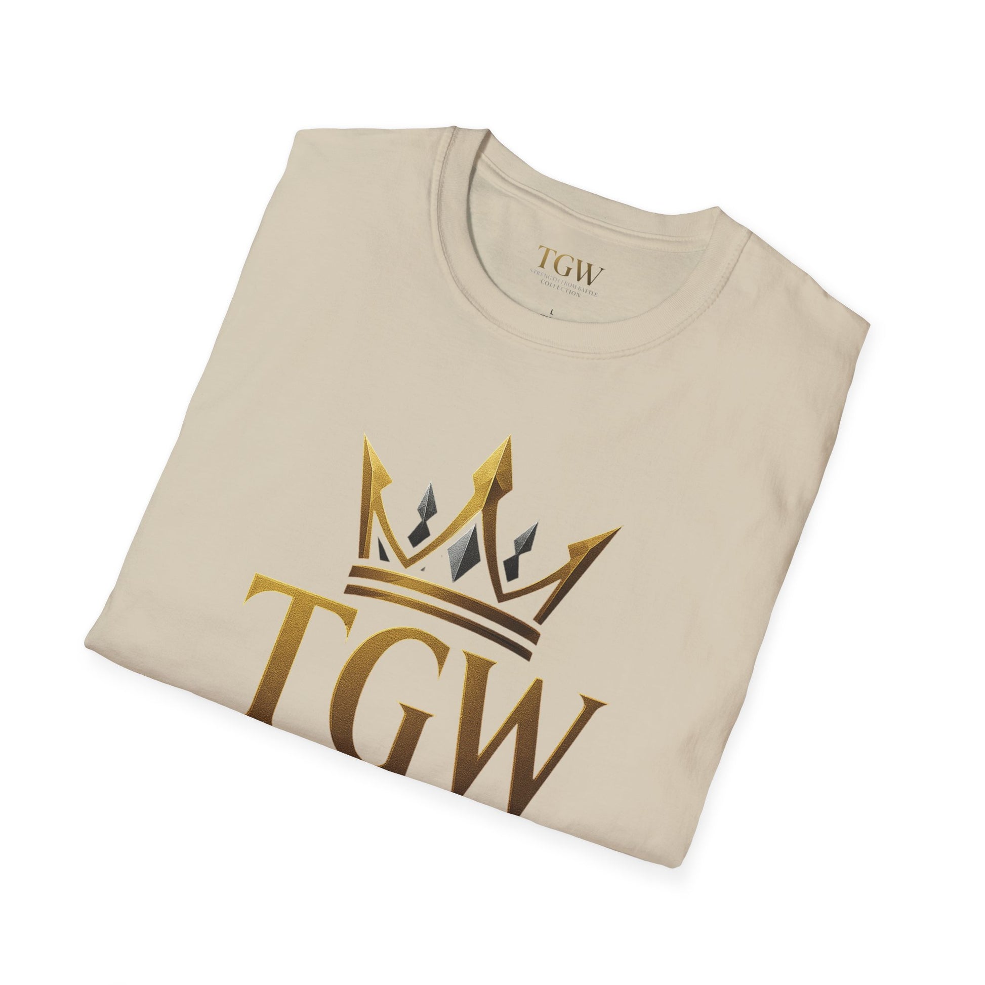Men Gladiator T-shirt | Motivational Tee, Fitness Shirt, Gift for Him, Empowerment Apparel, Gold Crown Design