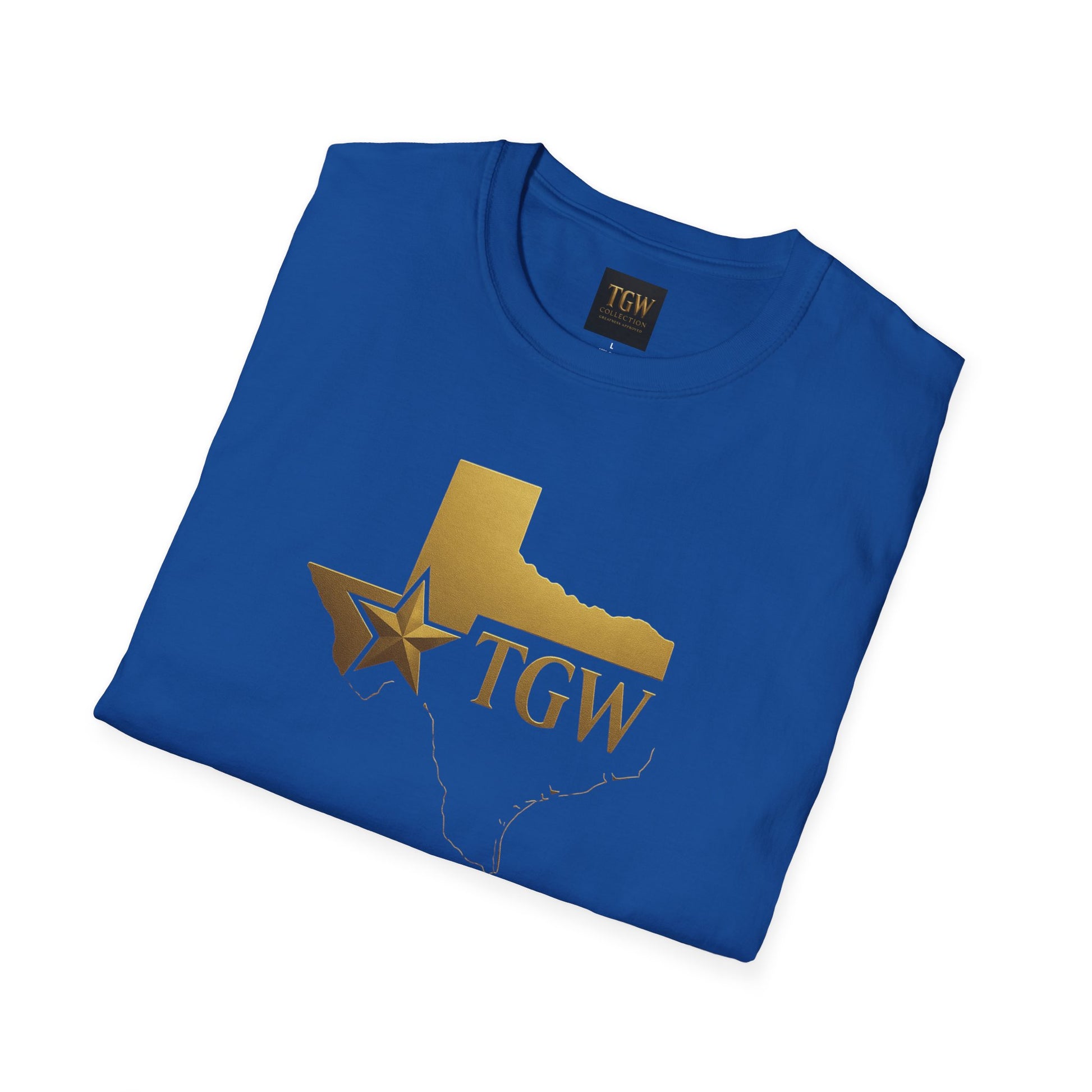 Texas Gold Star TGW T-Shirt — State Outline & Star Logo