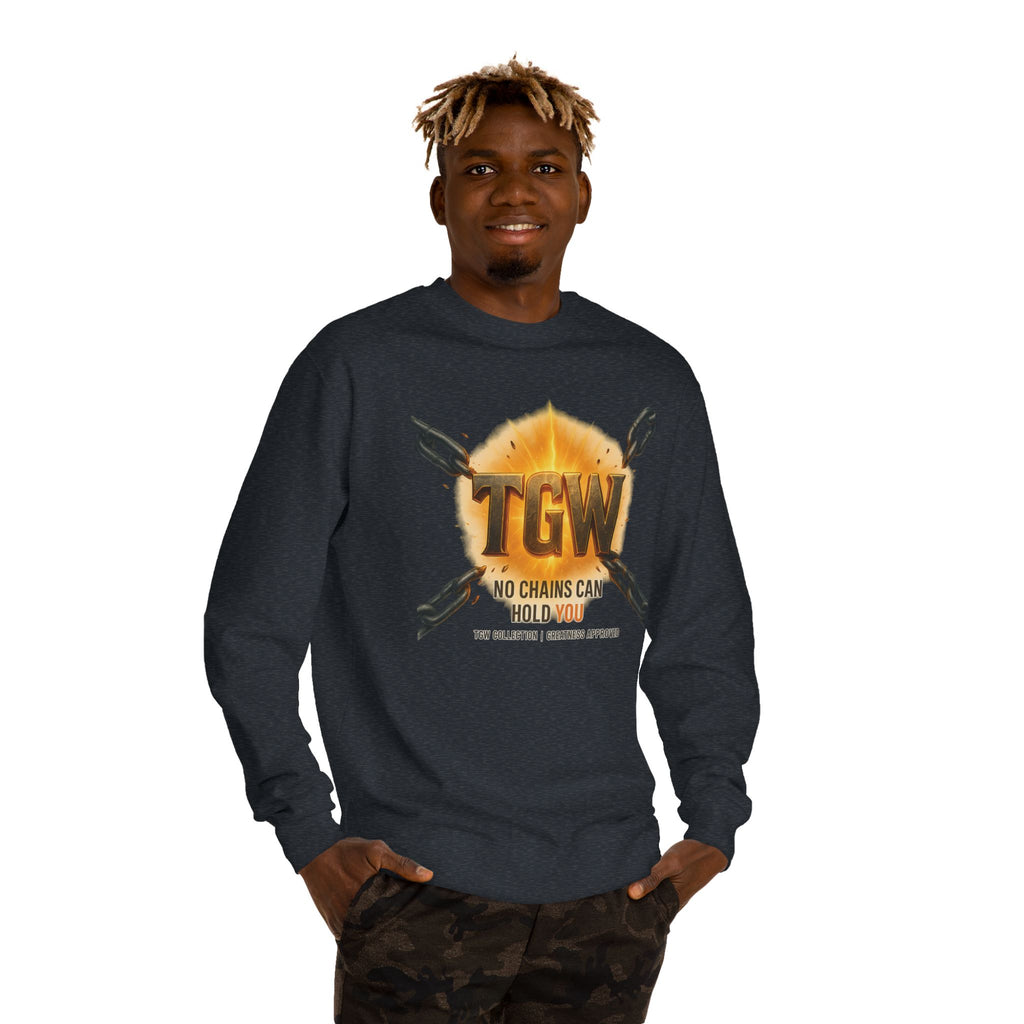 Empowering Crewneck Sweatshirt - "No Chains Can Hold You"