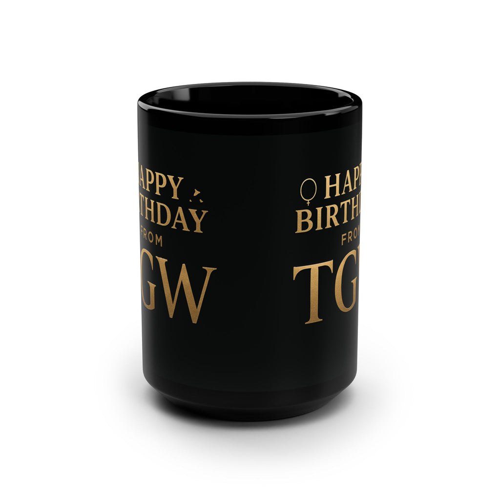 Customizable Birthday Mug, Unique Gift, Personalized Drinkware, Coffee Cup, Dark Aesthetic