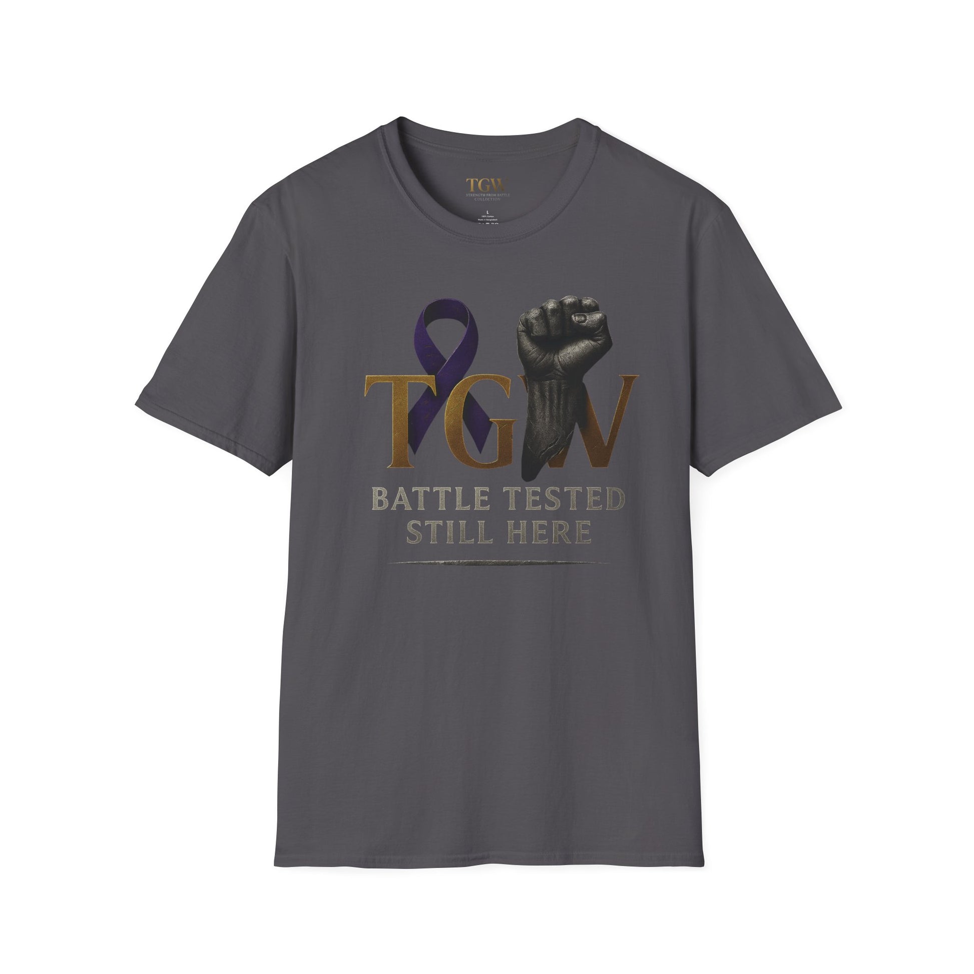 Men Empowerment Graphic Tee - Soft style T-Shirt, Battle Tested Shirt, Motivational Gift, Activism Apparel, Everyday Wear, Gift for Heroes