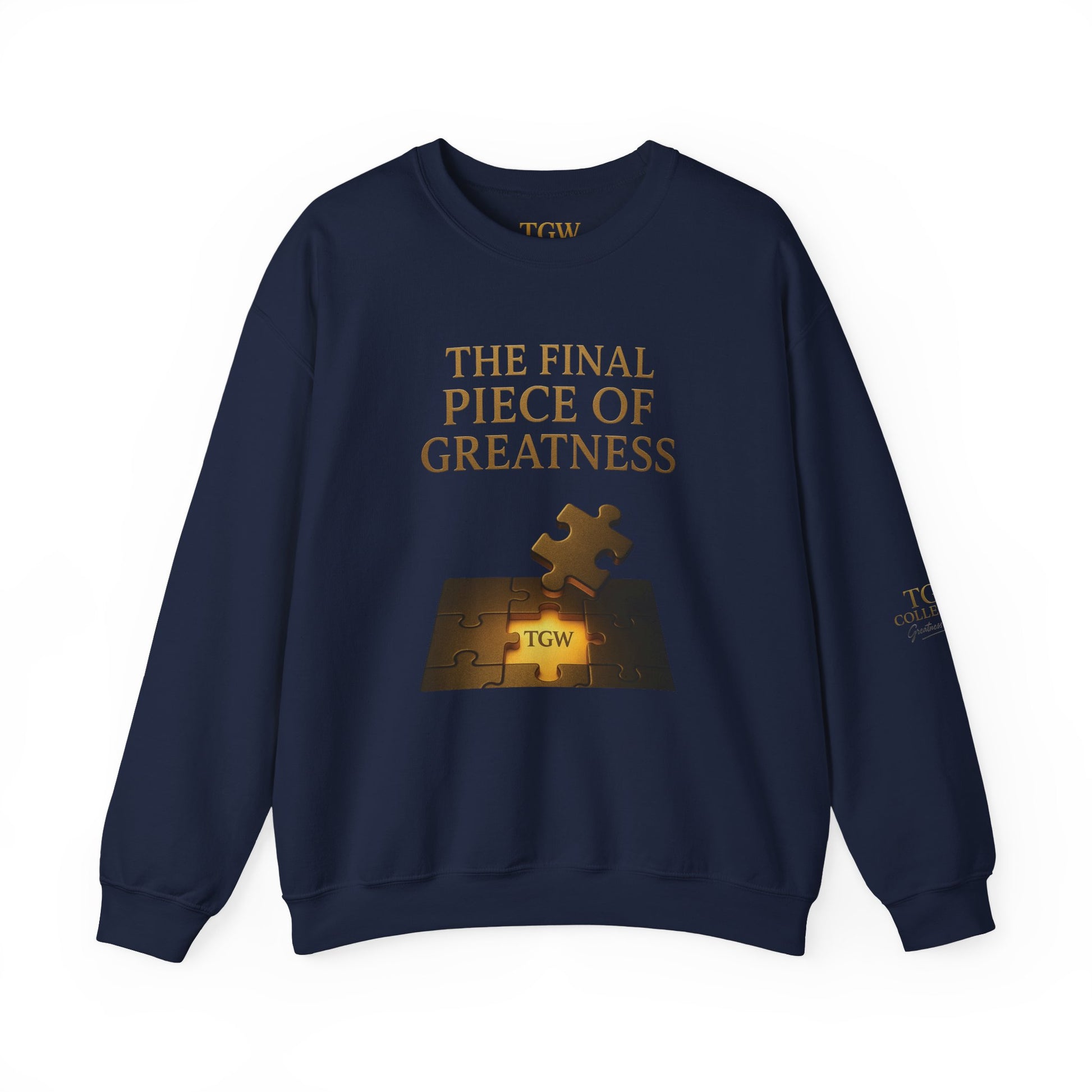 Puzzle Piece Inspirational Sweatshirt, Motivational Crewneck, Gift for Dreamers, Casual Wear, Perfect for Celebrations