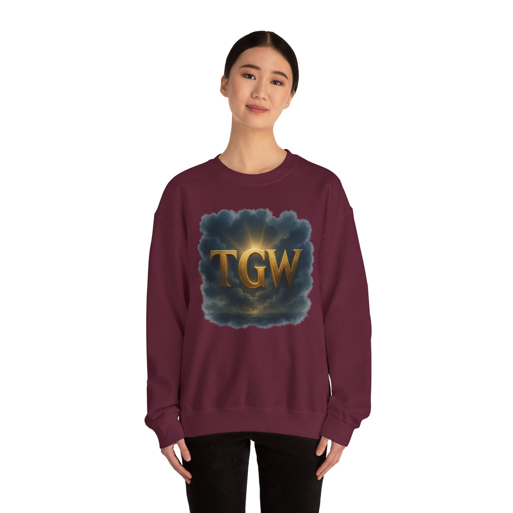 TGW Vintage Crewneck Sweatshirt, Cozy Fashion, Casual Wear, Autumn Layers, Relaxed Style